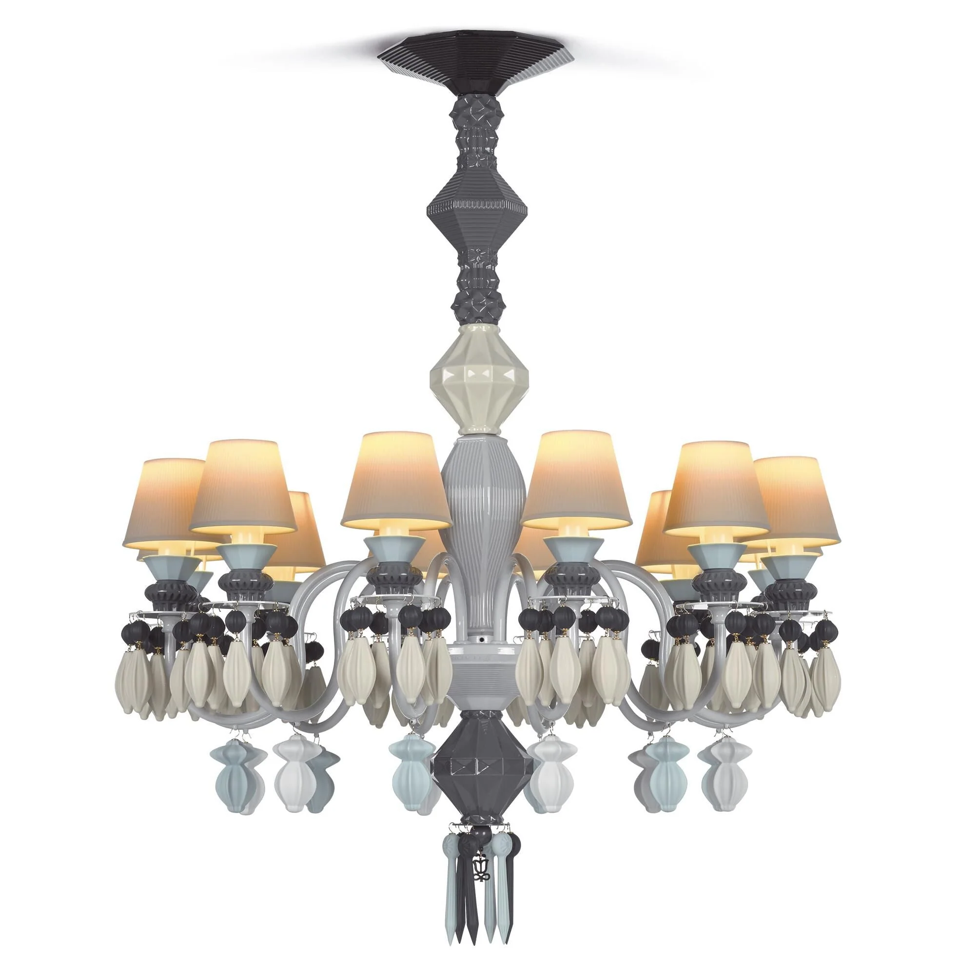 Lladro Belle De Nuit 30 Inch 12 Light Led Chandelier Cp300 - Image 2