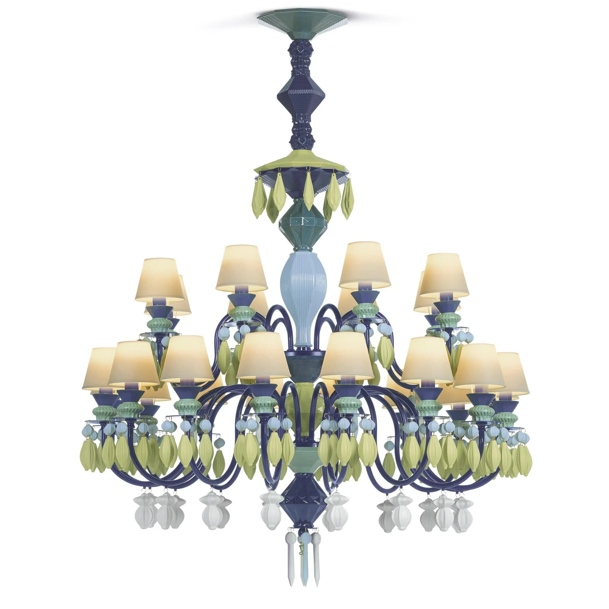 Lladro Belle De Nuit 39 Inch 24 Light Led Chandelier Cp307 - Image 1