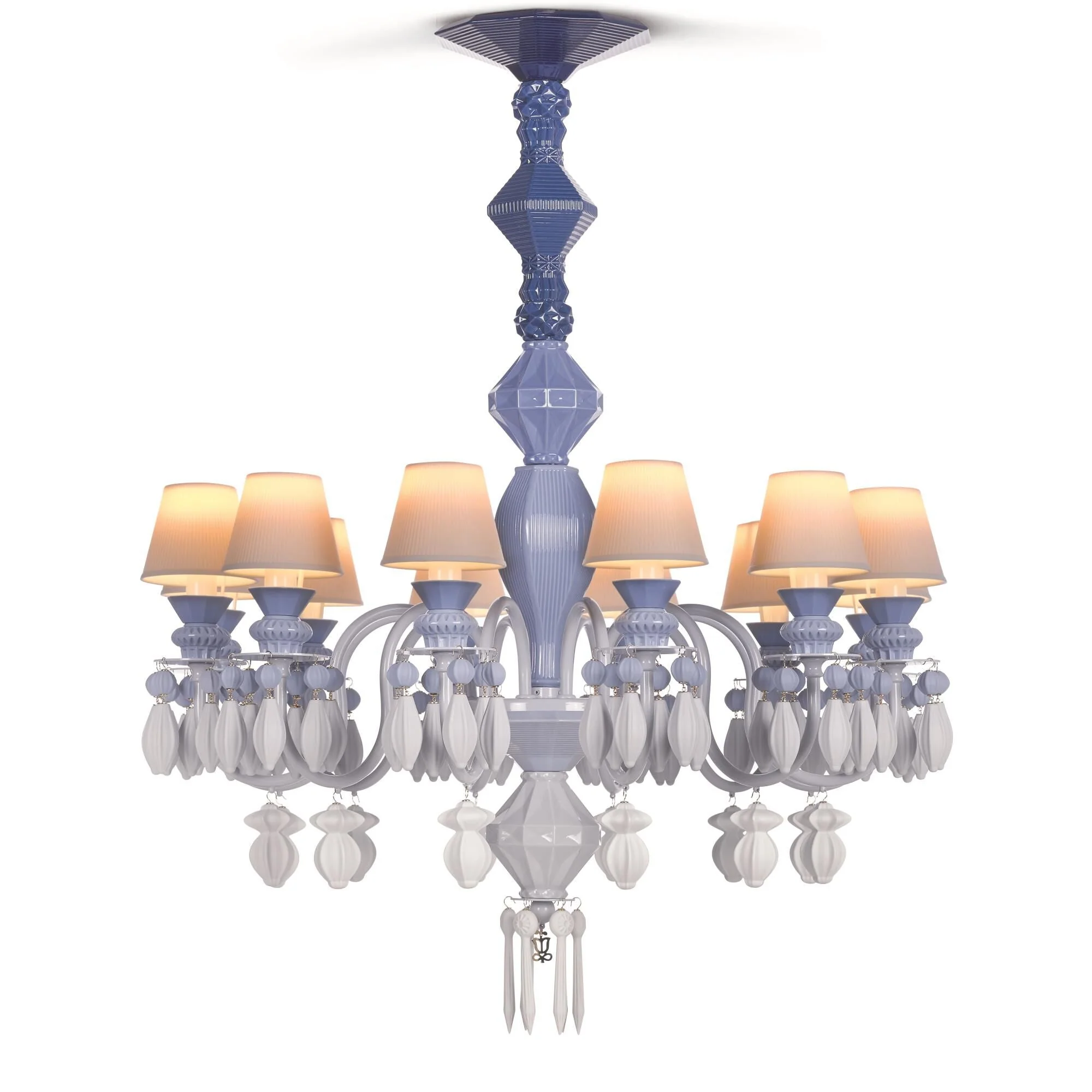 Lladro Belle De Nuit 30 Inch 12 Light Led Chandelier Cp310 - Image 1