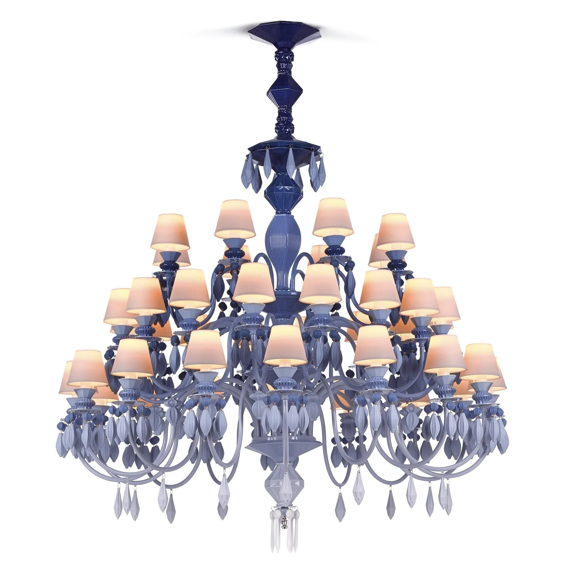 Lladro Belle De Nuit 49 Inch 40 Light Led Chandelier Cp311 - Image 2
