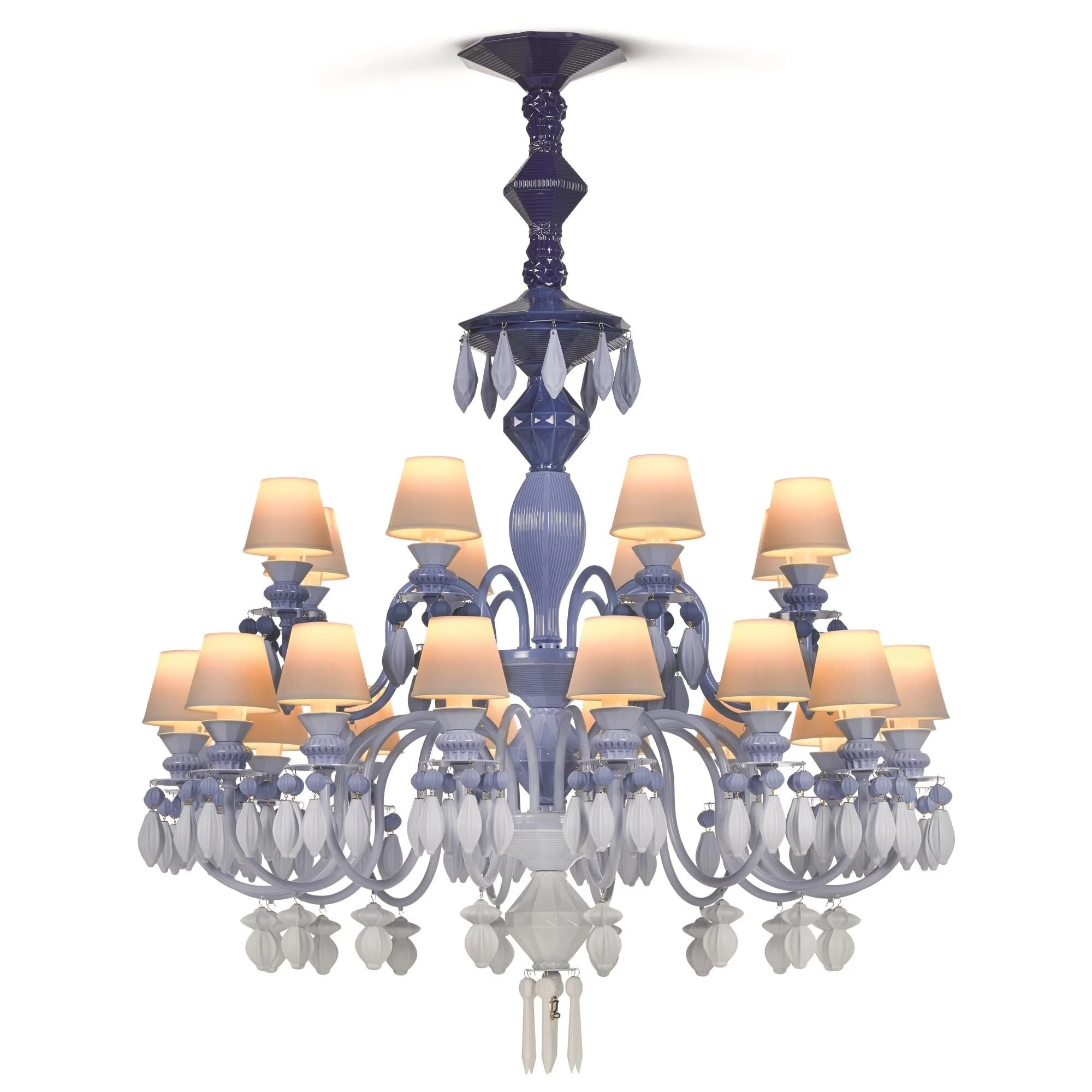 Lladro Belle De Nuit 39 Inch 24 Light Led Chandelier Cp312 - Image 1