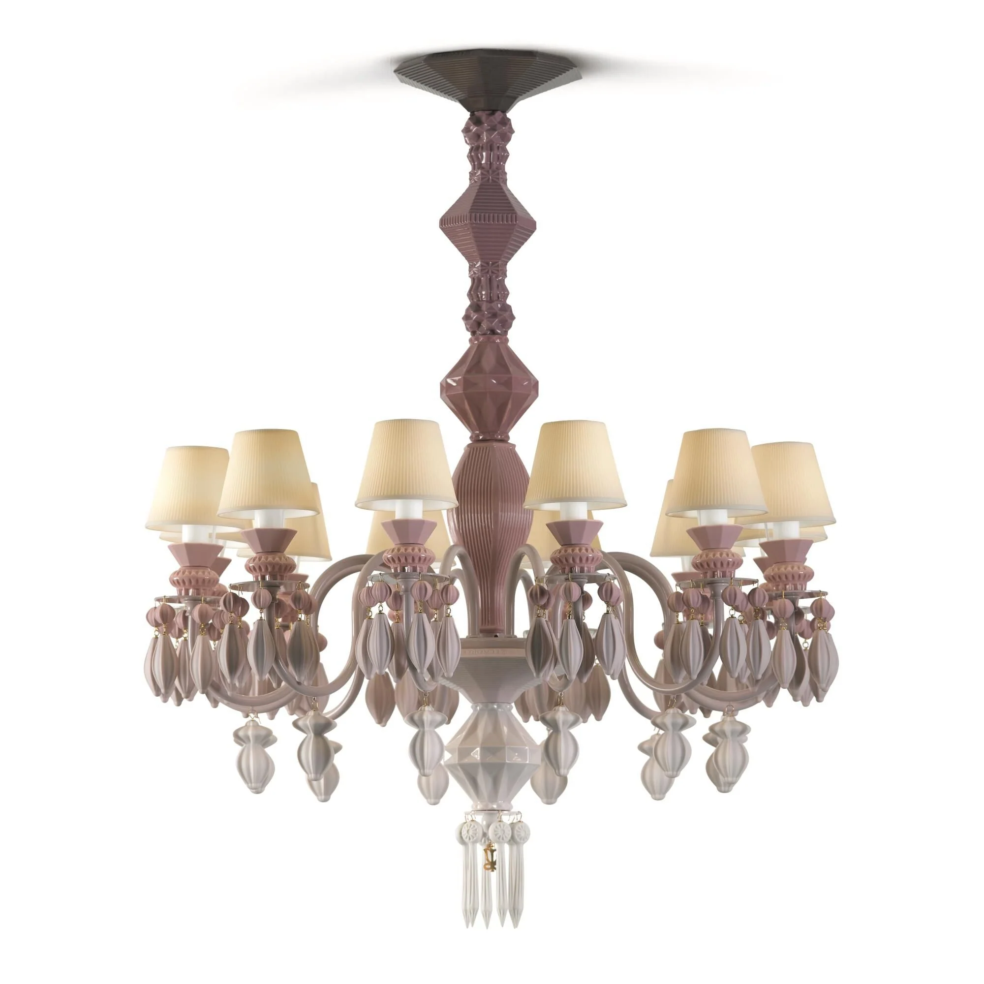 Lladro Belle De Nuit 30 Inch 12 Light Led Chandelier Cp315 - Image 1