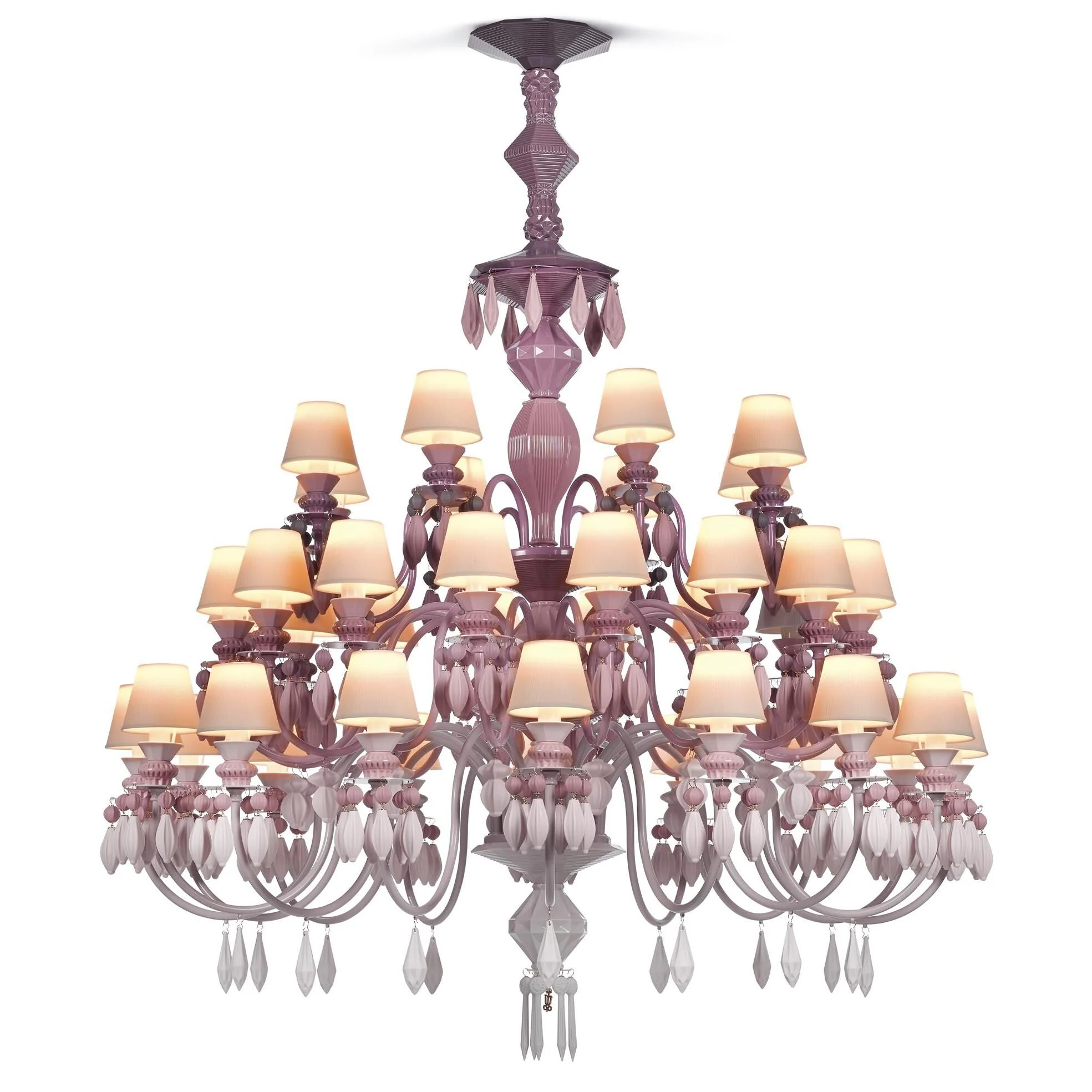 Lladro Belle De Nuit 49 Inch 40 Light Led Chandelier Cp316 - Image 1