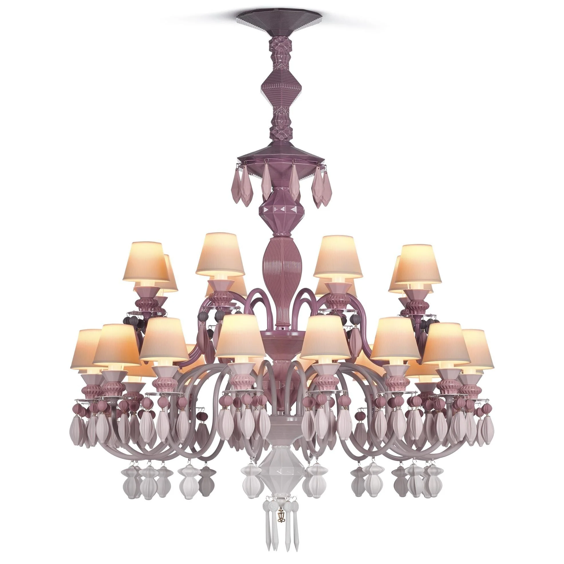 Lladro Belle De Nuit 39 Inch 24 Light Led Chandelier Cp317 - Image 2