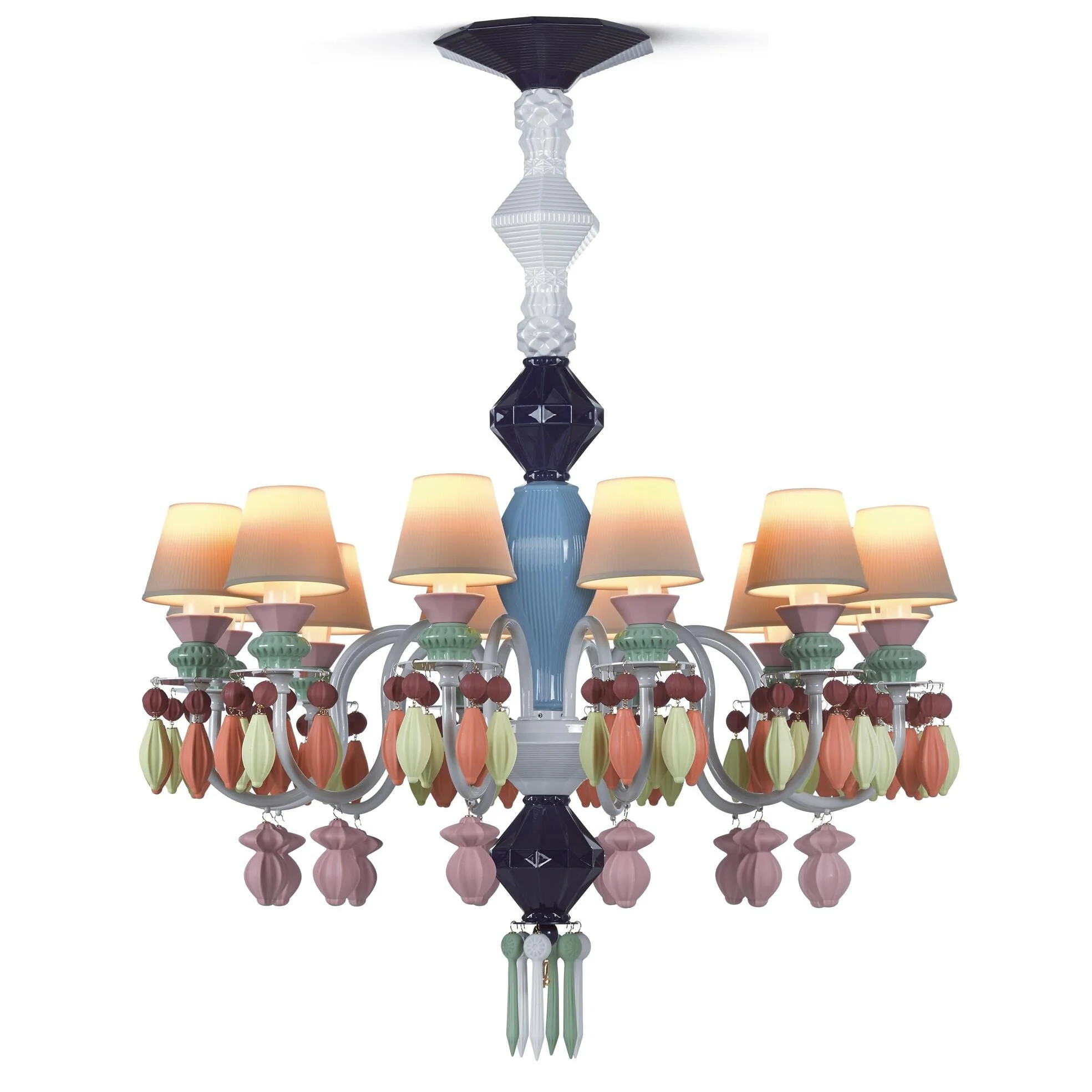 Lladro Belle De Nuit 30 Inch 12 Light Led Chandelier Cp320 - Image 1