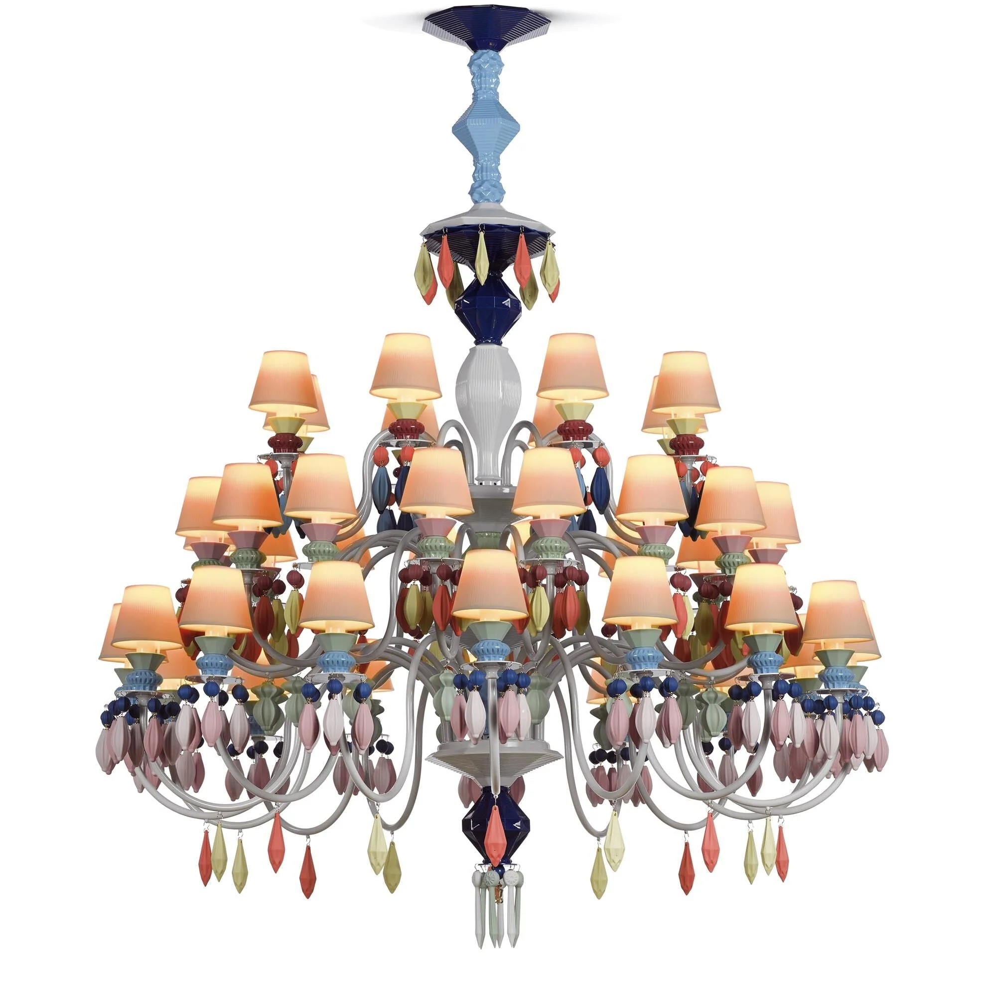 Lladro Belle De Nuit 49 Inch 40 Light Led Chandelier Cp321 - Image 2
