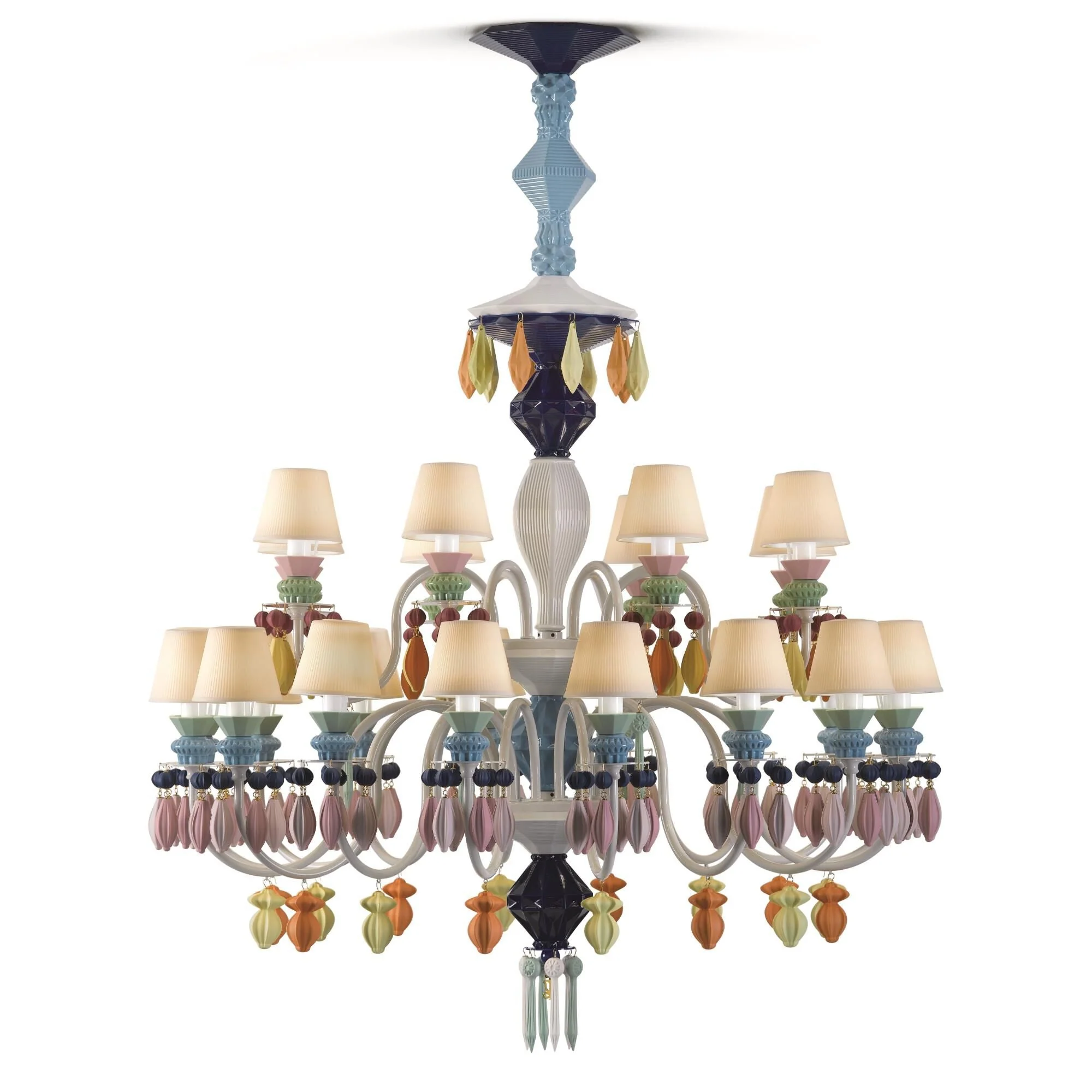 Lladro Belle De Nuit 39 Inch 24 Light Led Chandelier Cp322 - Image 1