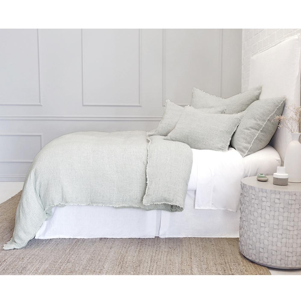 Pom Pom at Home Logan Olive Linen Duvet Cover and Pillow Shams ~ Available in Twin, Queen and King Sizes - Image 3