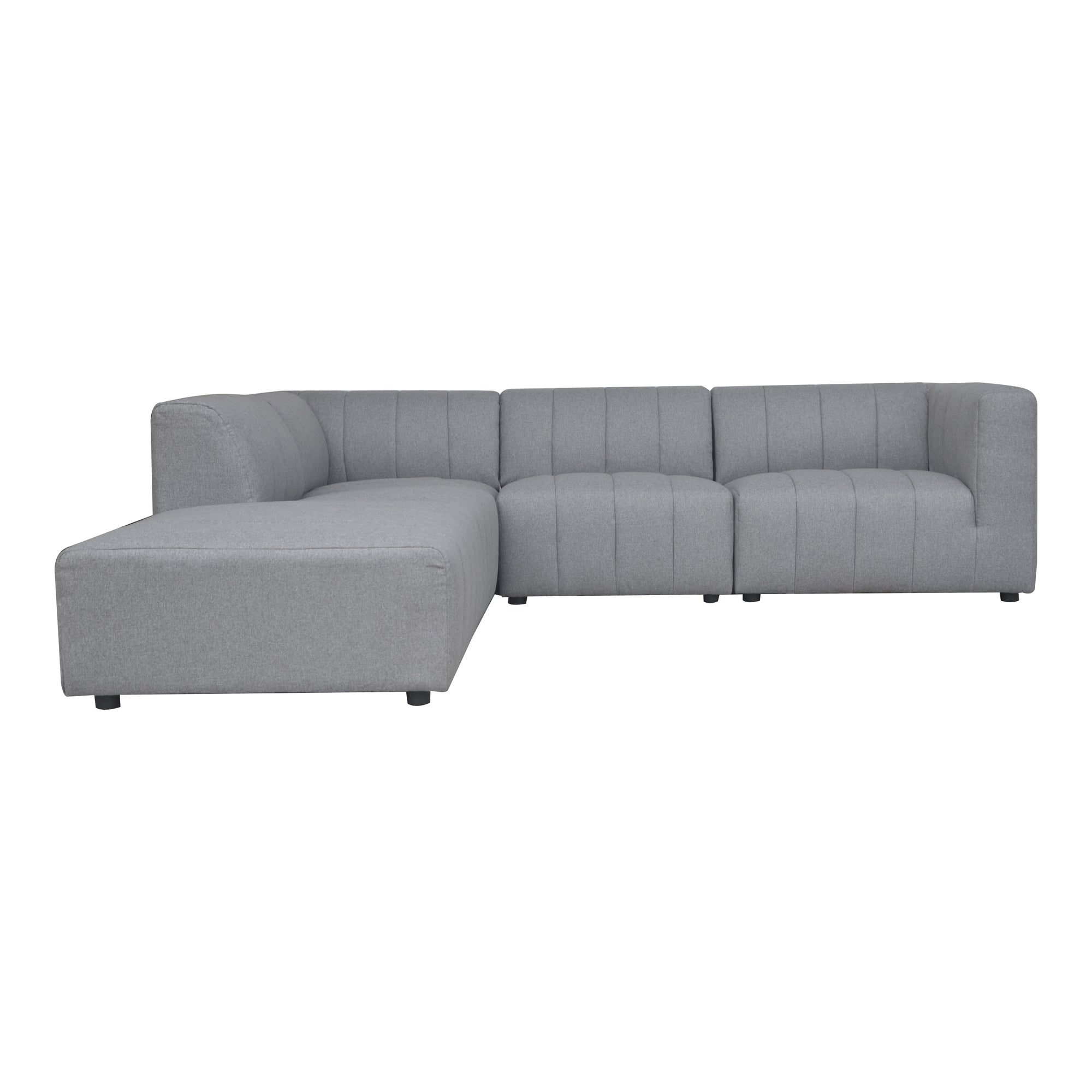 Moe’s Home Collection Lyric Dream Grey Modular Left Facing Sectional