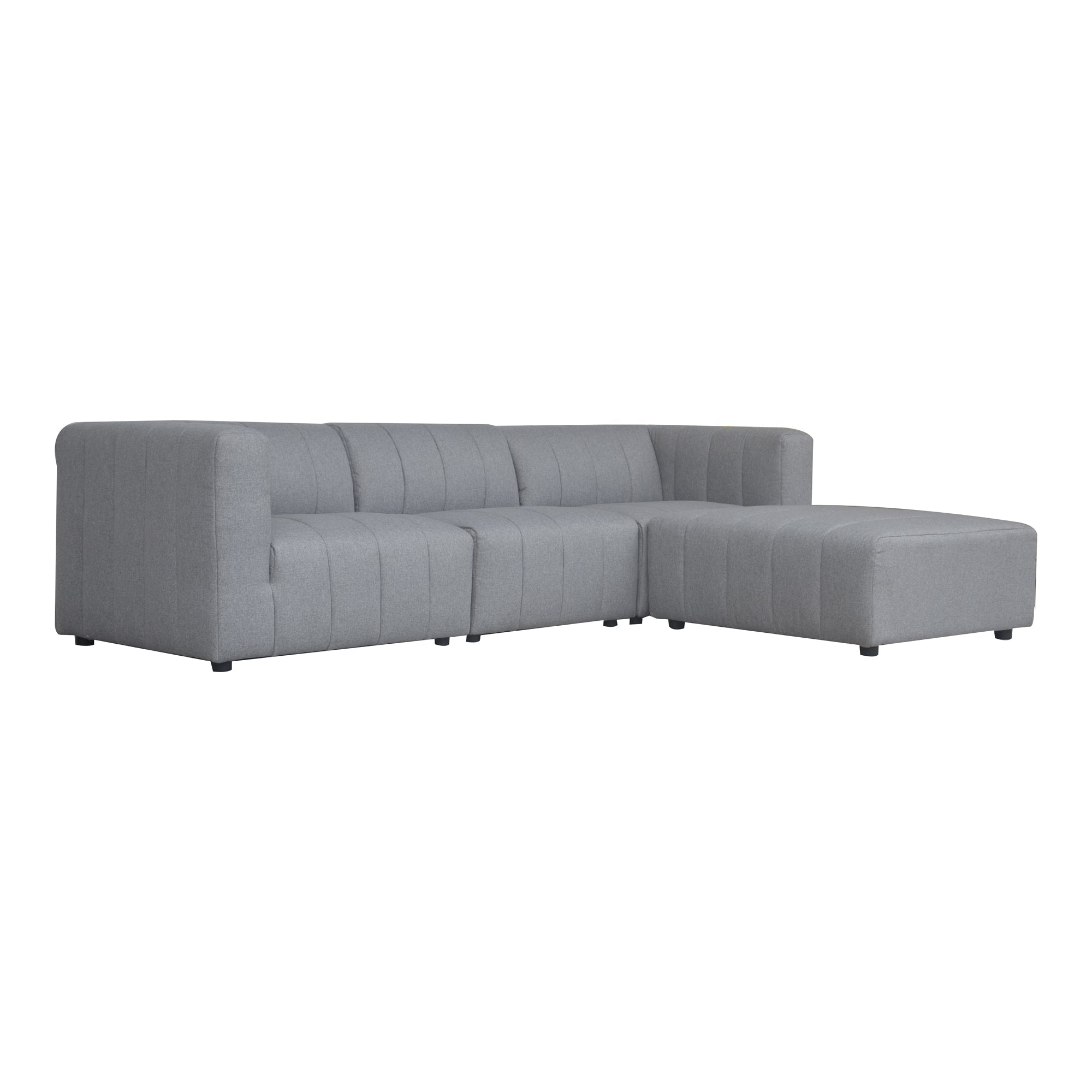 Moe's Home Collection Lyric Lounge Grey Modular Sectional - Image 2