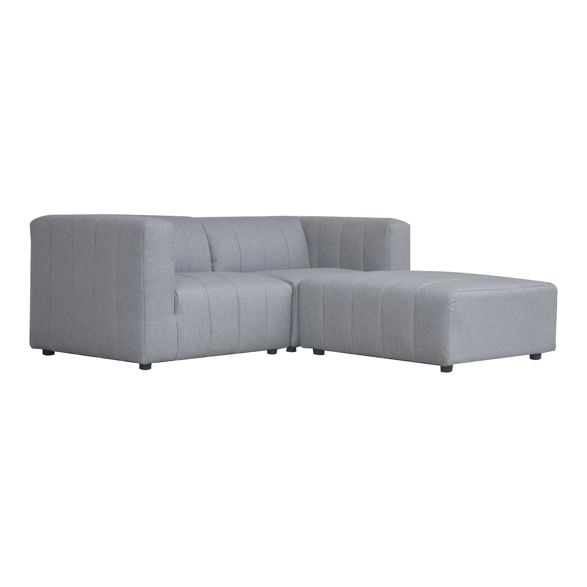 Moe's Home Collection Lyric Nook Grey Modular Sectional - Image 2