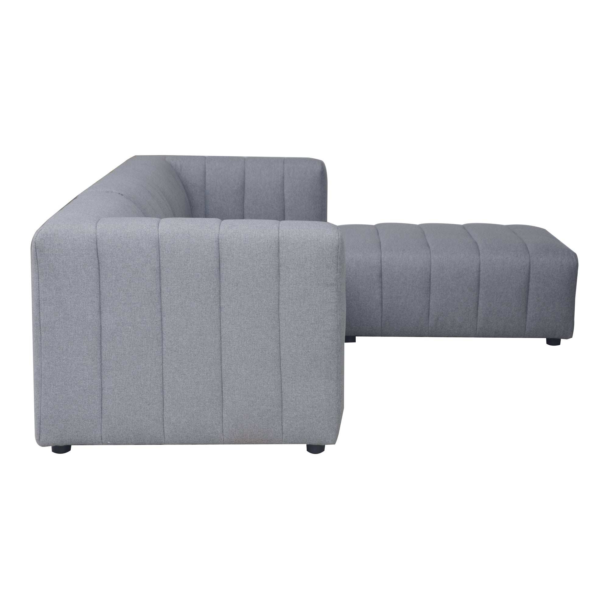Moe's Home Collection Lyric Nook Grey Modular Sectional - Image 3