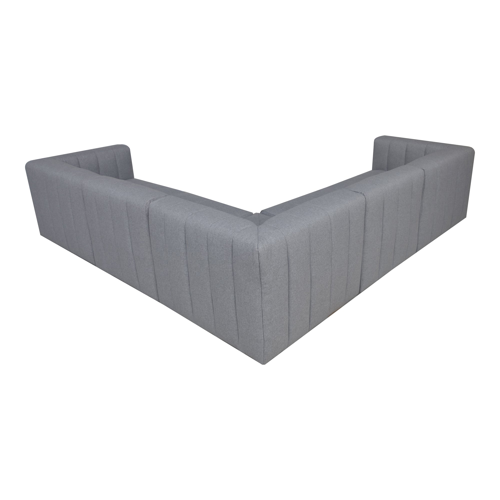 Moe's Home Collection Lyric Classic Grey L-Shaped Modular Sectional - Image 3