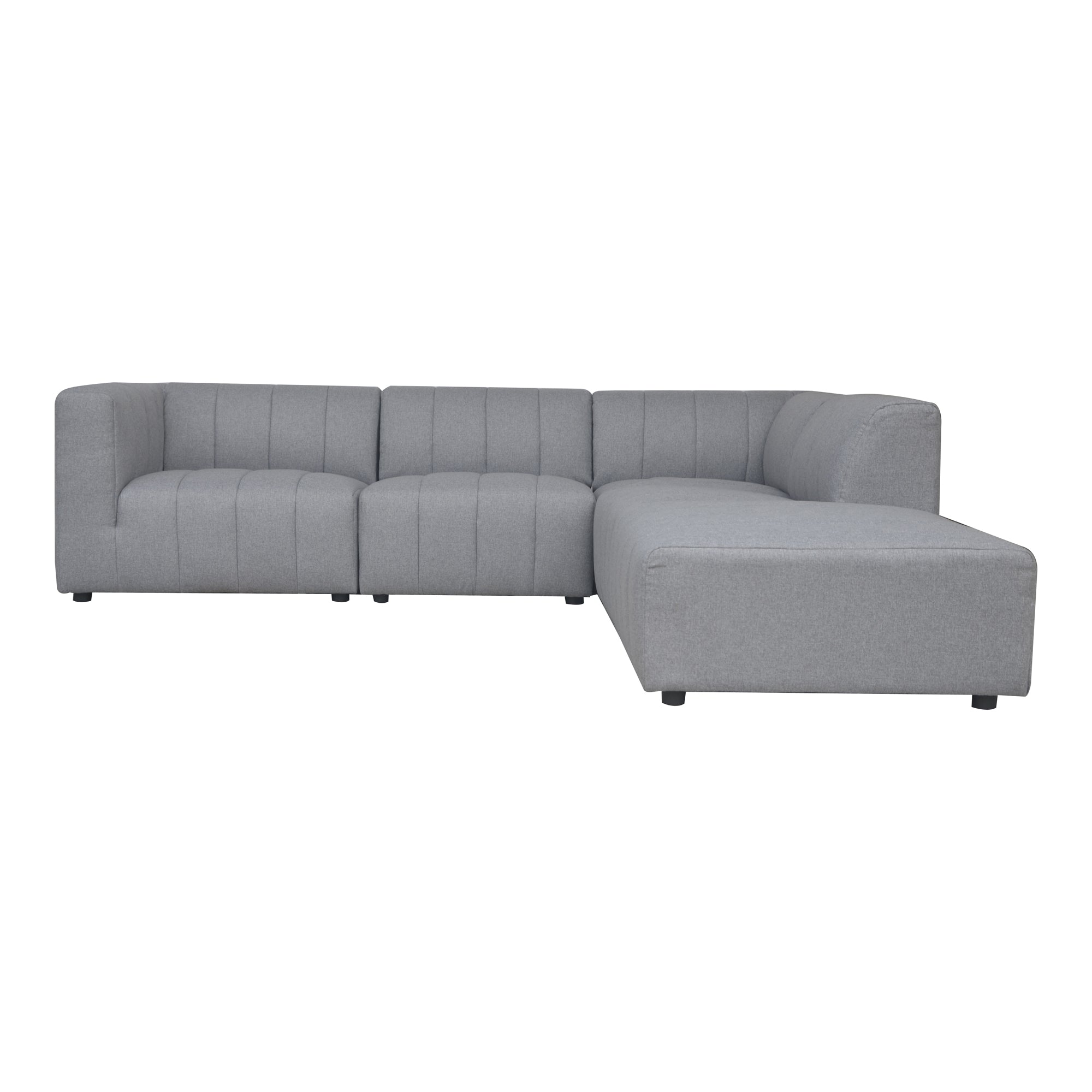 Moe's Home Collection Lyric Dream Grey Modular Right Facing Sectional - Image 1