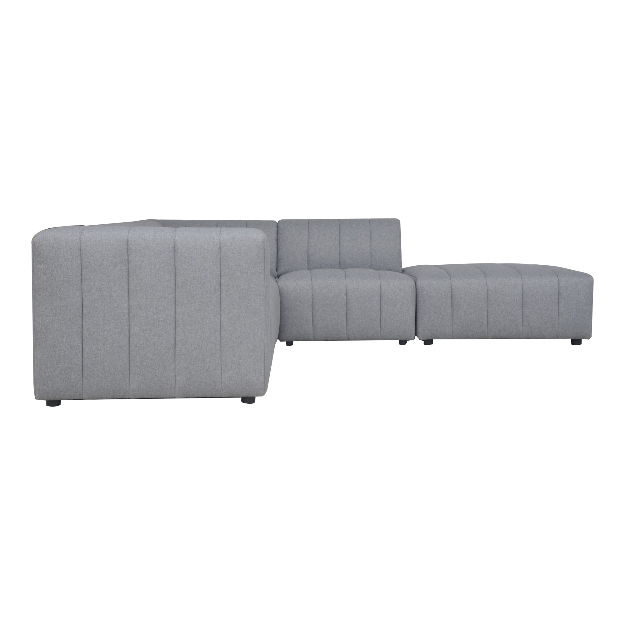 Moe's Home Collection Lyric Dream Grey Modular Right Facing Sectional - Image 3