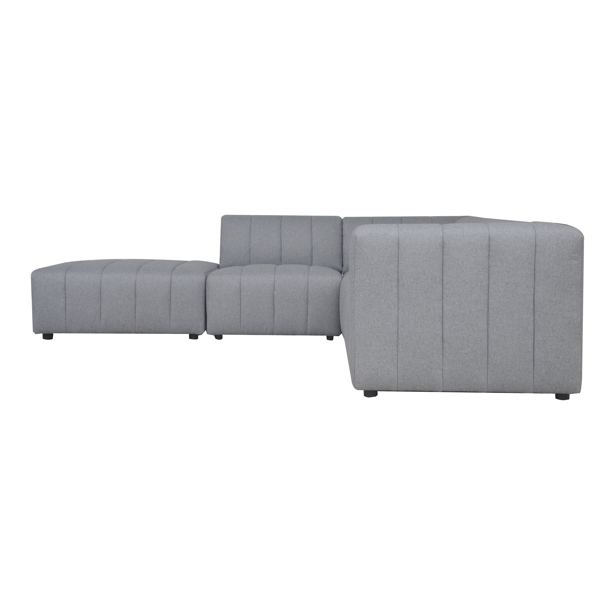 Moe's Home Collection Lyric Dream Grey Modular Left Facing Sectional - Image 3
