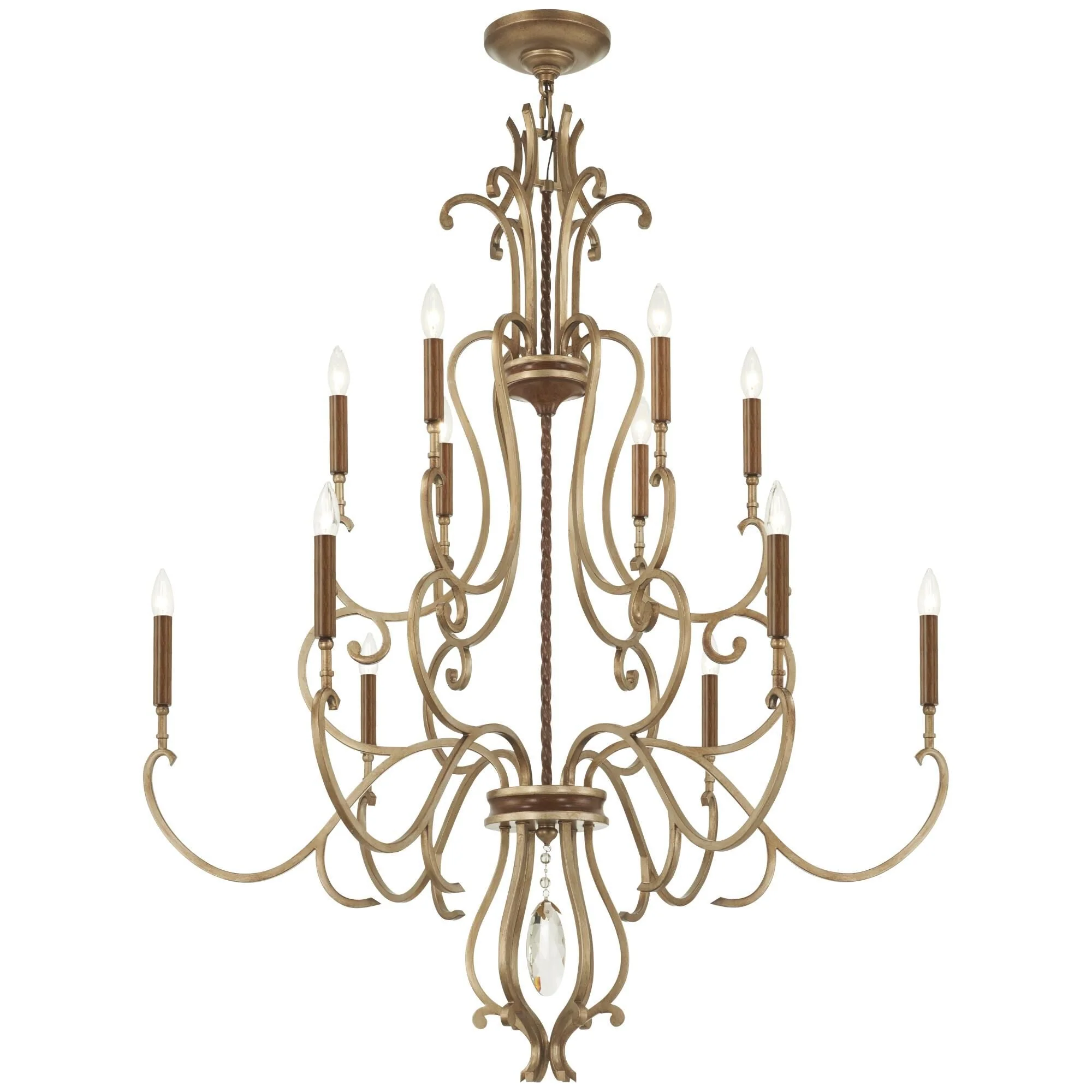 Metropolitan Lighting Magnolia Manor 42 Inch 12 Light Chandelier Cp730498 - Image 1