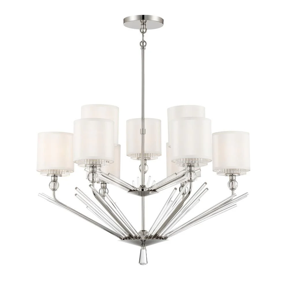 Metropolitan Lighting Robin Baron Sutton 24 Inch 8 Light Chandelier Cp741564 - Image 1