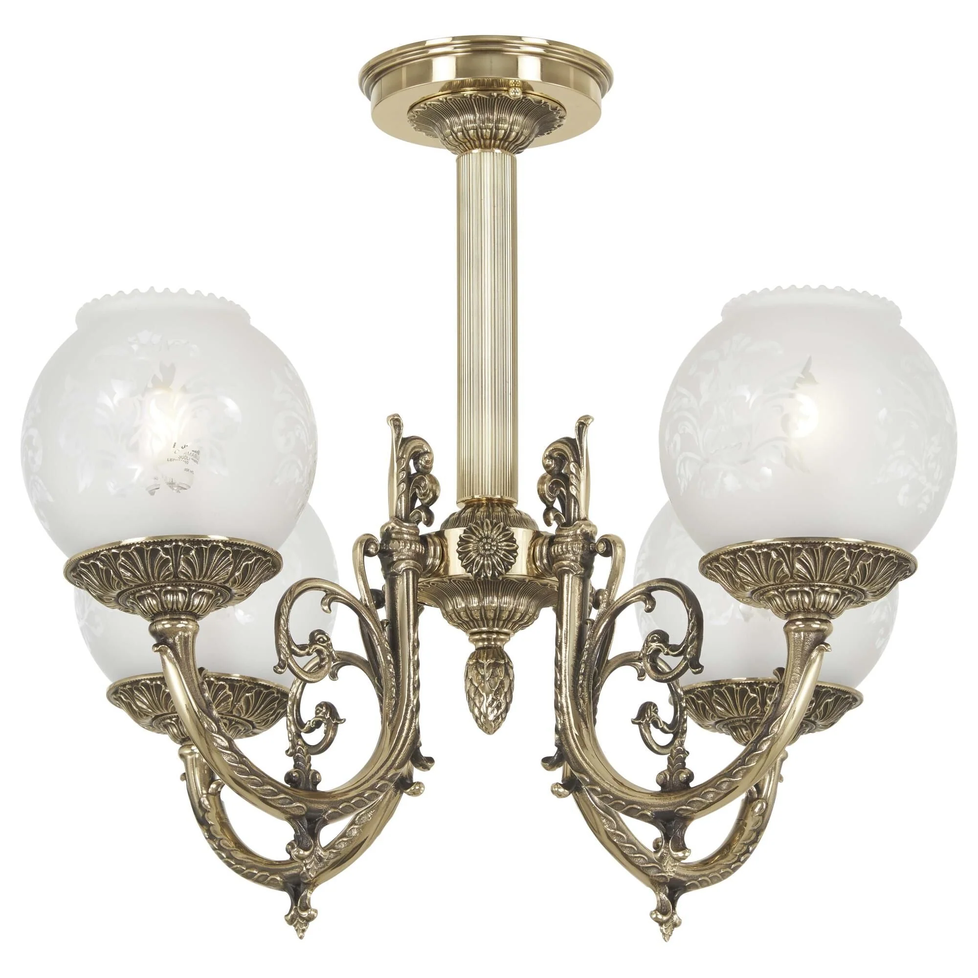 Metropolitan Lighting Metropolitan 21 Inch 4 Light Semi Flush Mount Cp768974 - Image 1