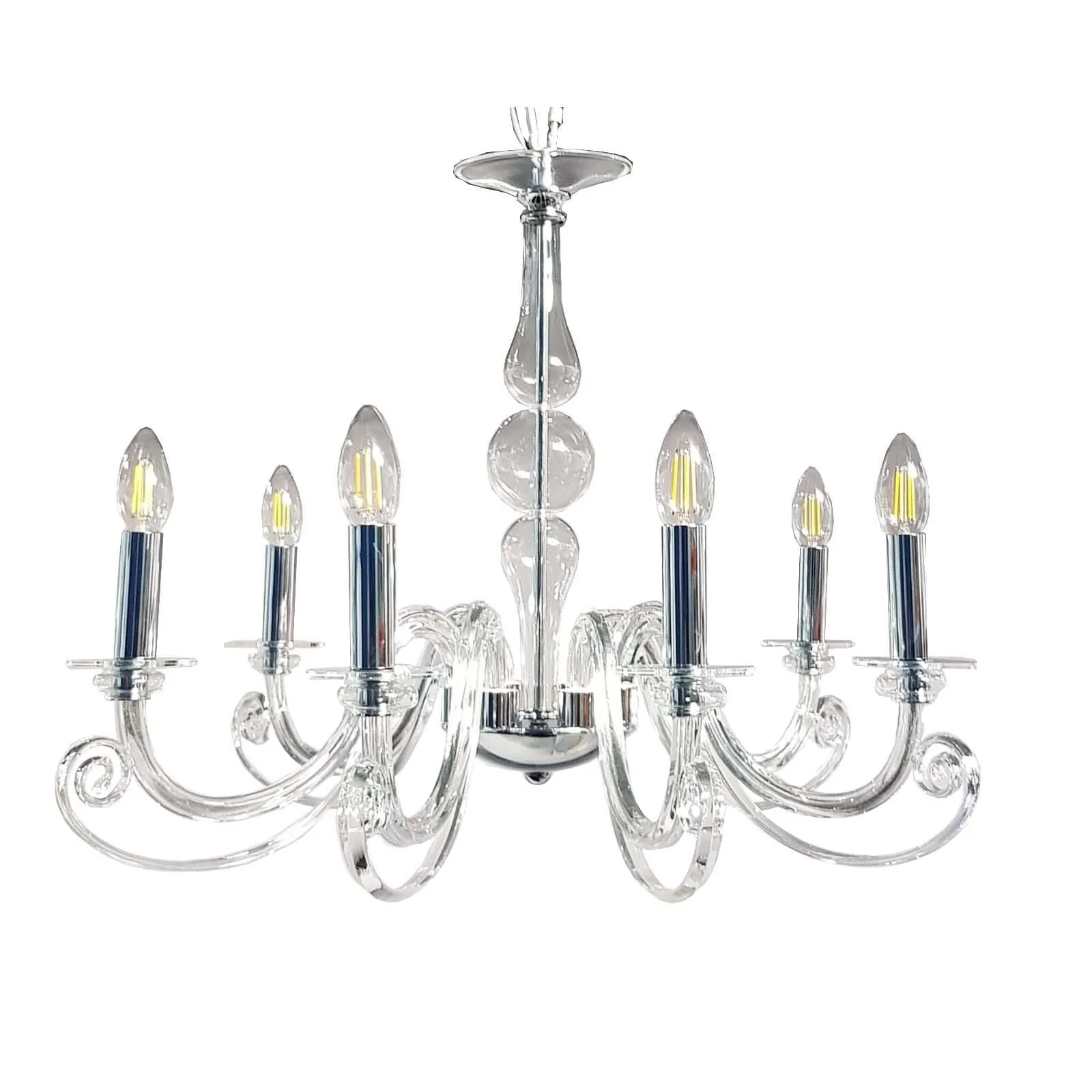 Metropolitan Lighting Eirene 27 Inch 6 Light Chandelier Cp768960 - Image 1