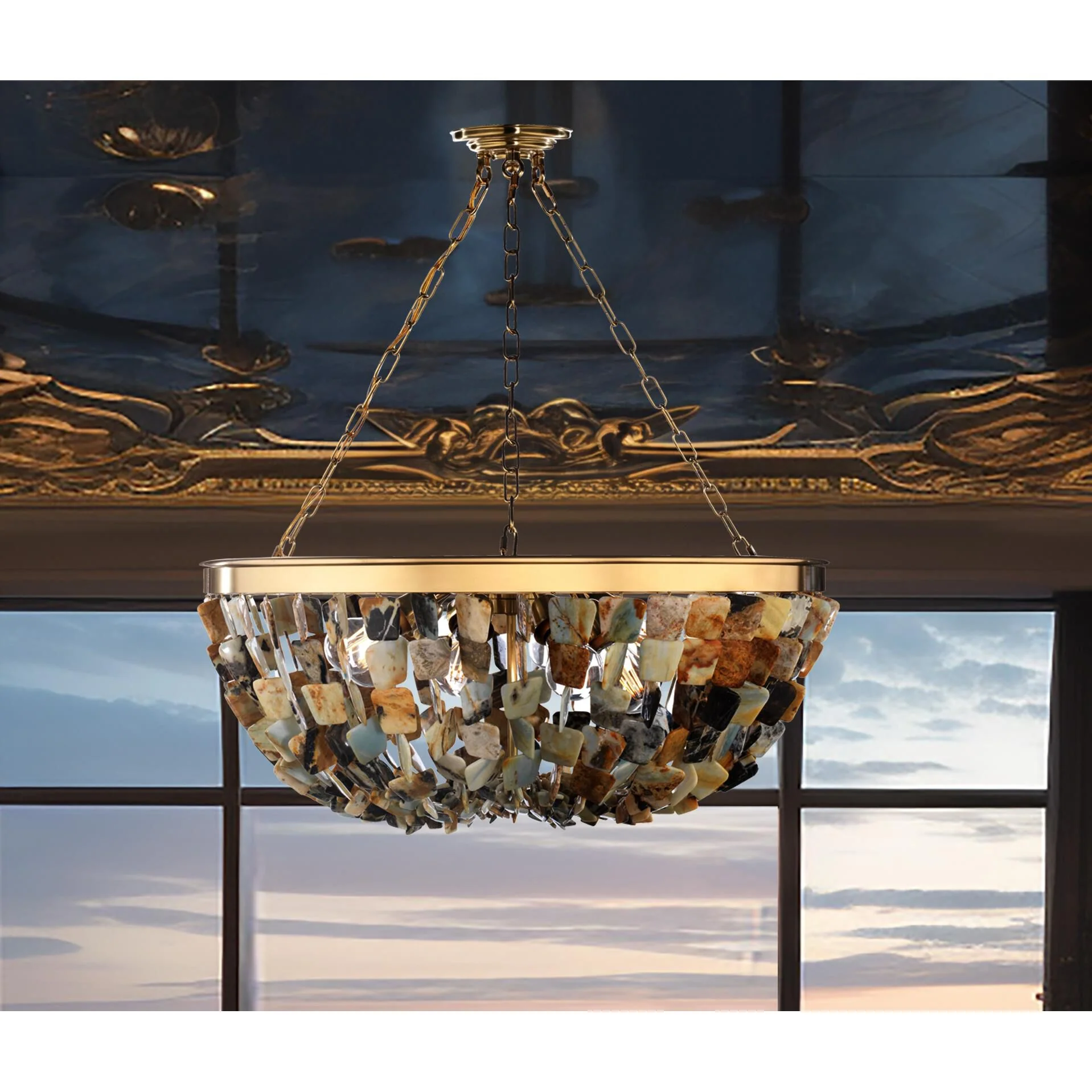 Metropolitan Lighting Flotsam 29 Inch Large Pendant Cp799638 - Image 2