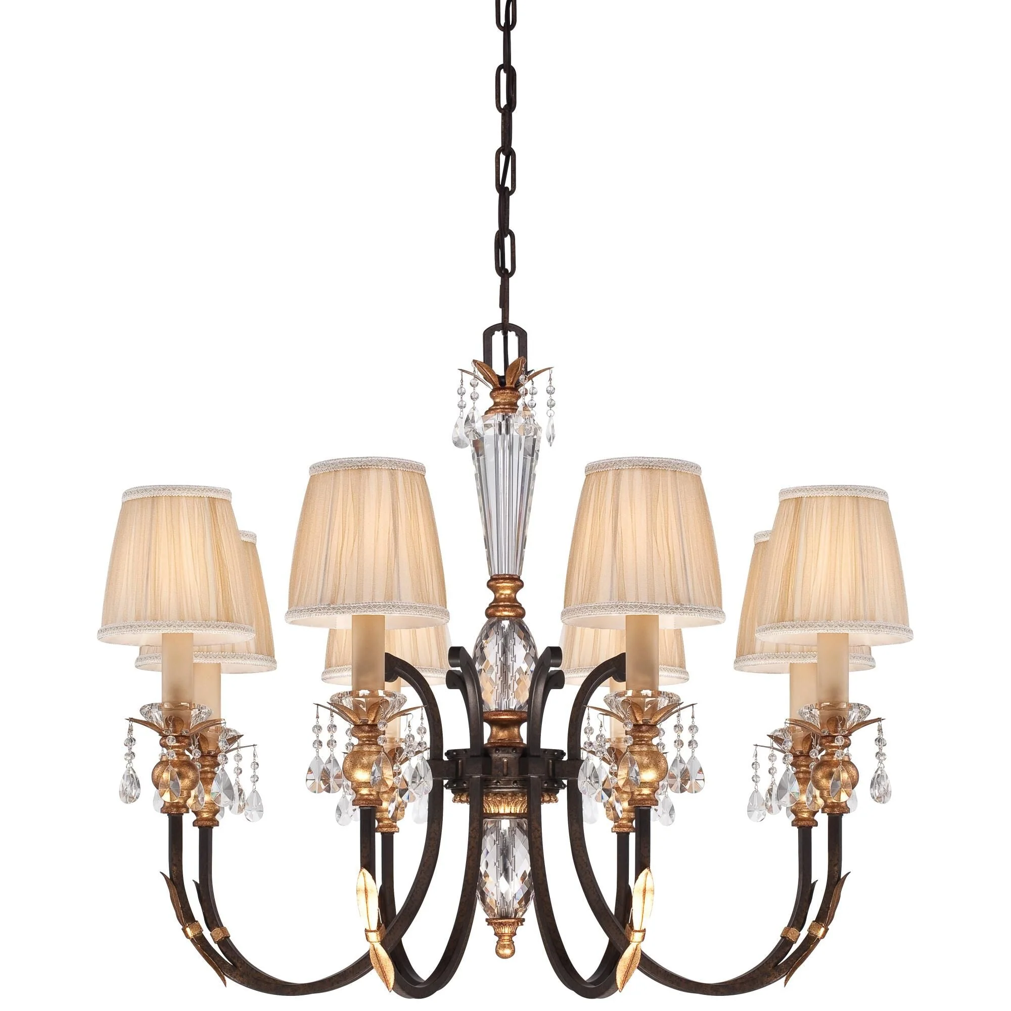 Metropolitan Lighting Bella Cristallo 35 Inch 8 Light Chandelier Cp158604 - Image 1