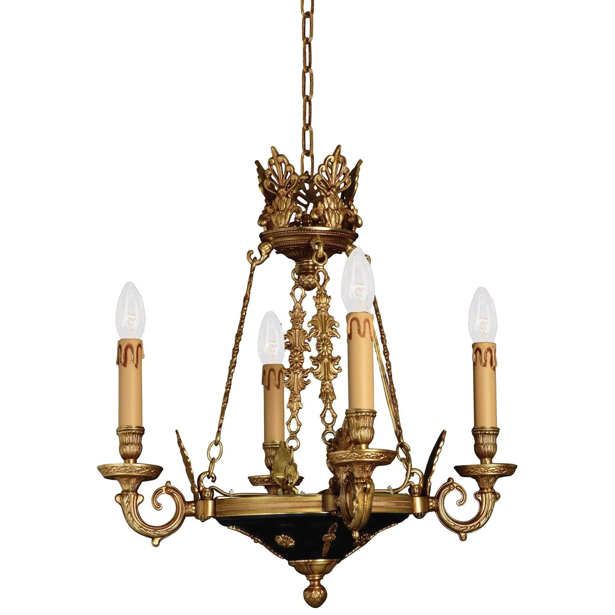 Metropolitan Lighting Vintage 19 Inch 4 Light Mini Chandelier Cp158866 - Image 1