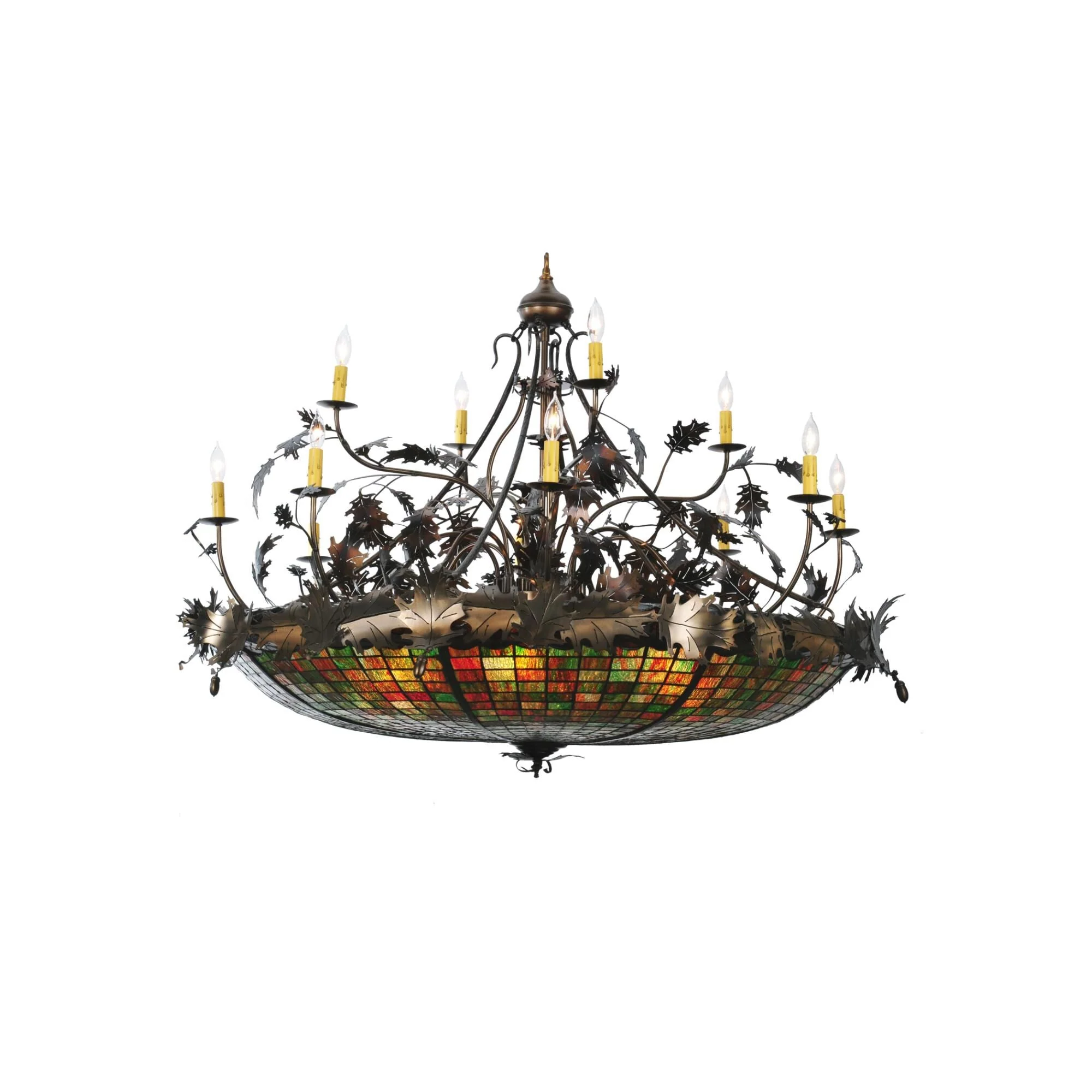 Meyda Lighting Greenbriar Oak 50 Inch 6 Light Chandelier Cp6986 - Image 1