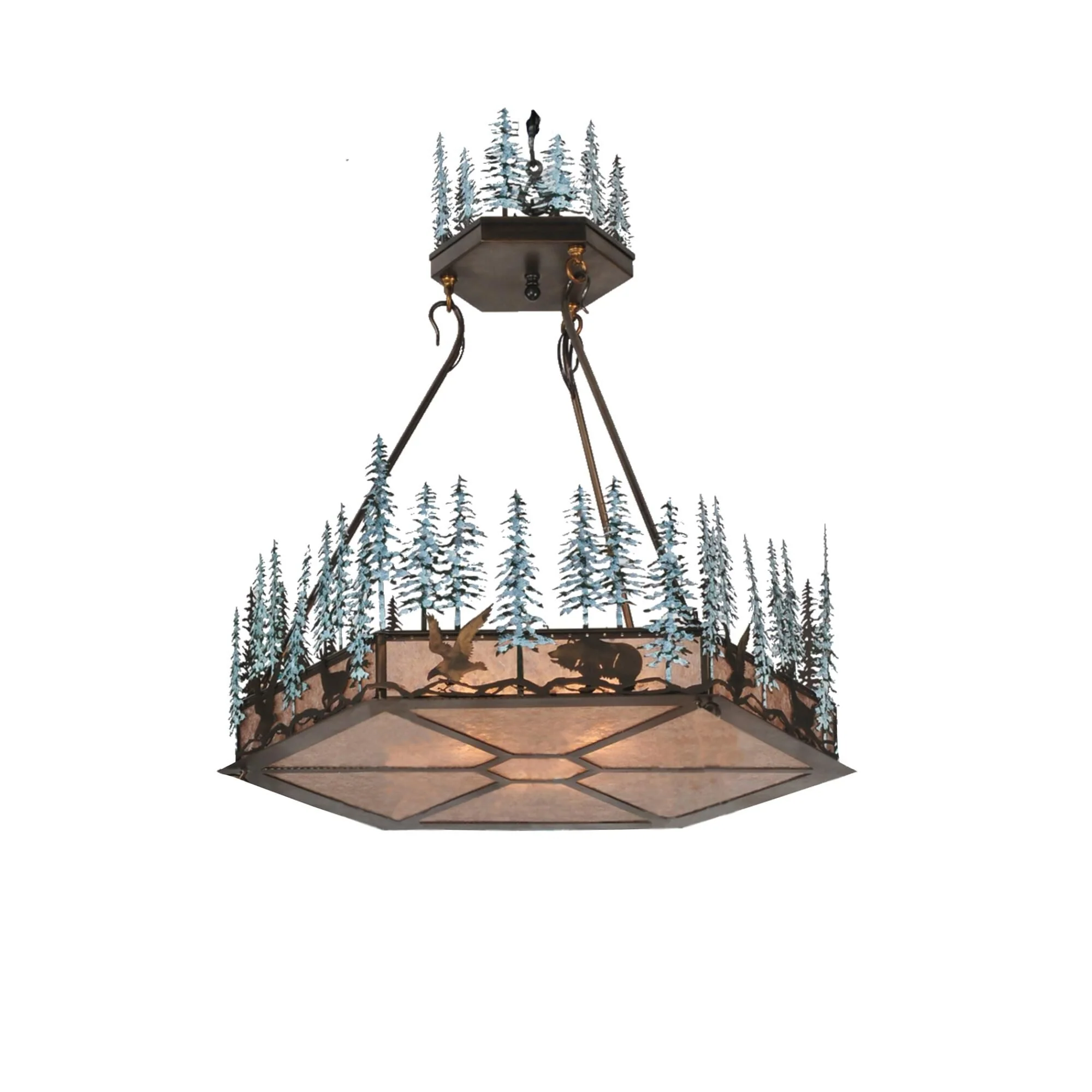 Meyda Lighting Wildlife At Pine Lake 37 Inch Large Pendant Cp9164 - Image 1