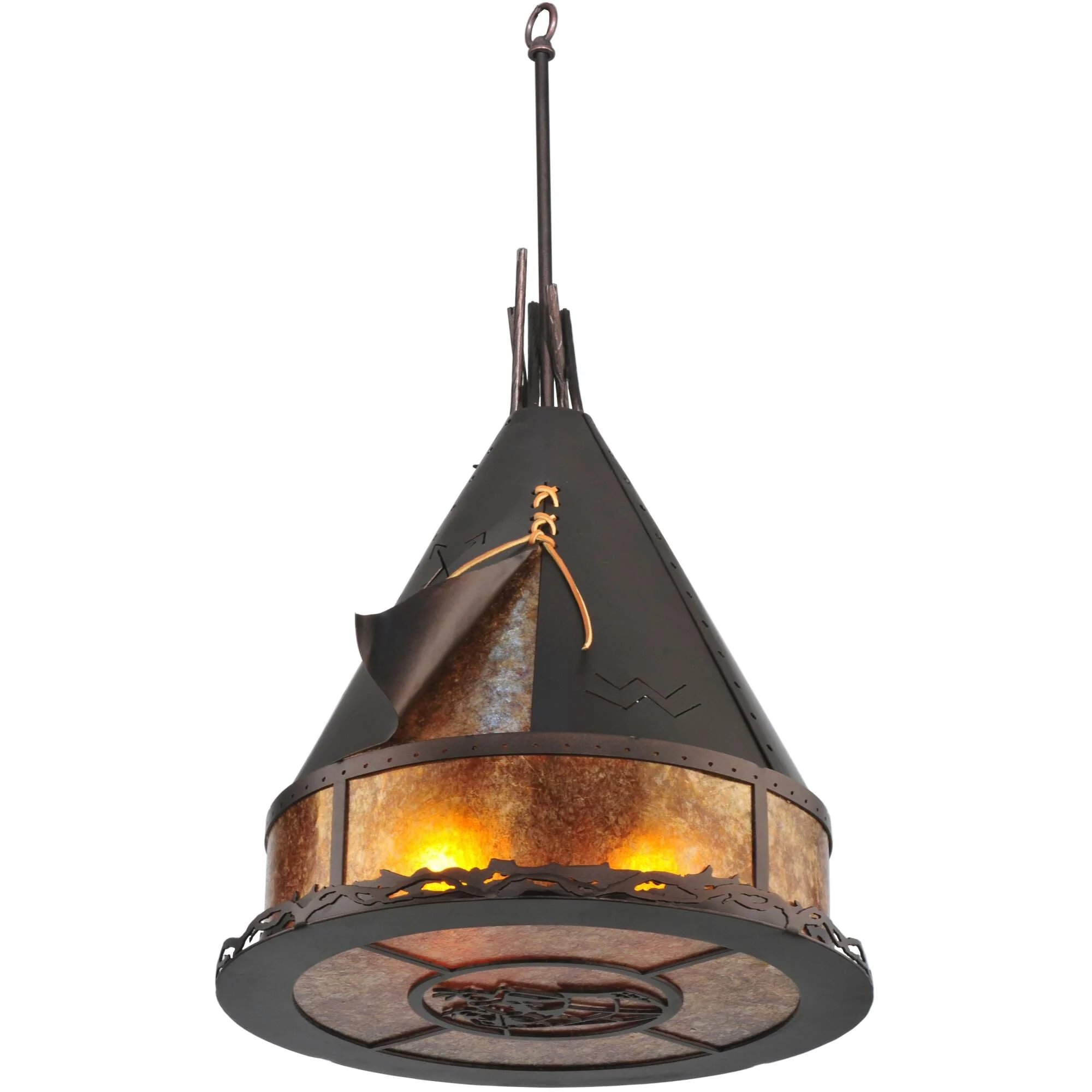Meyda Lighting Teepee Athabasca 16 Inch Large Pendant Cp9388 - Image 1