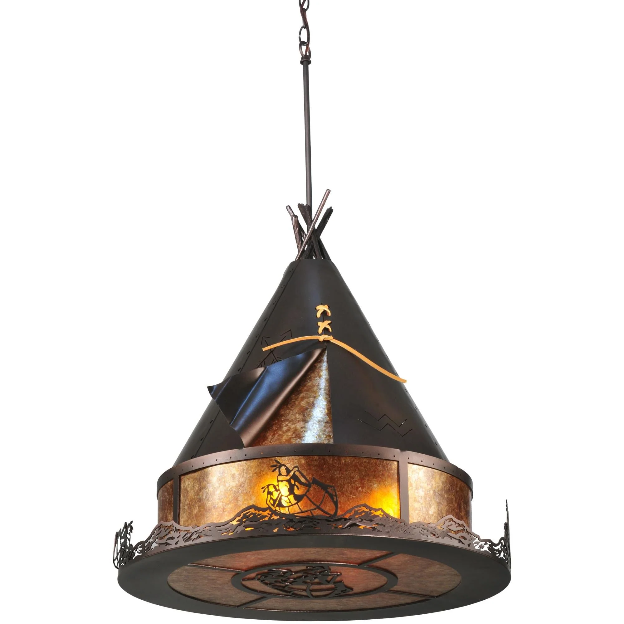 Meyda Lighting Teepee Athabasca 24 Inch Large Pendant Cp9389 - Image 1