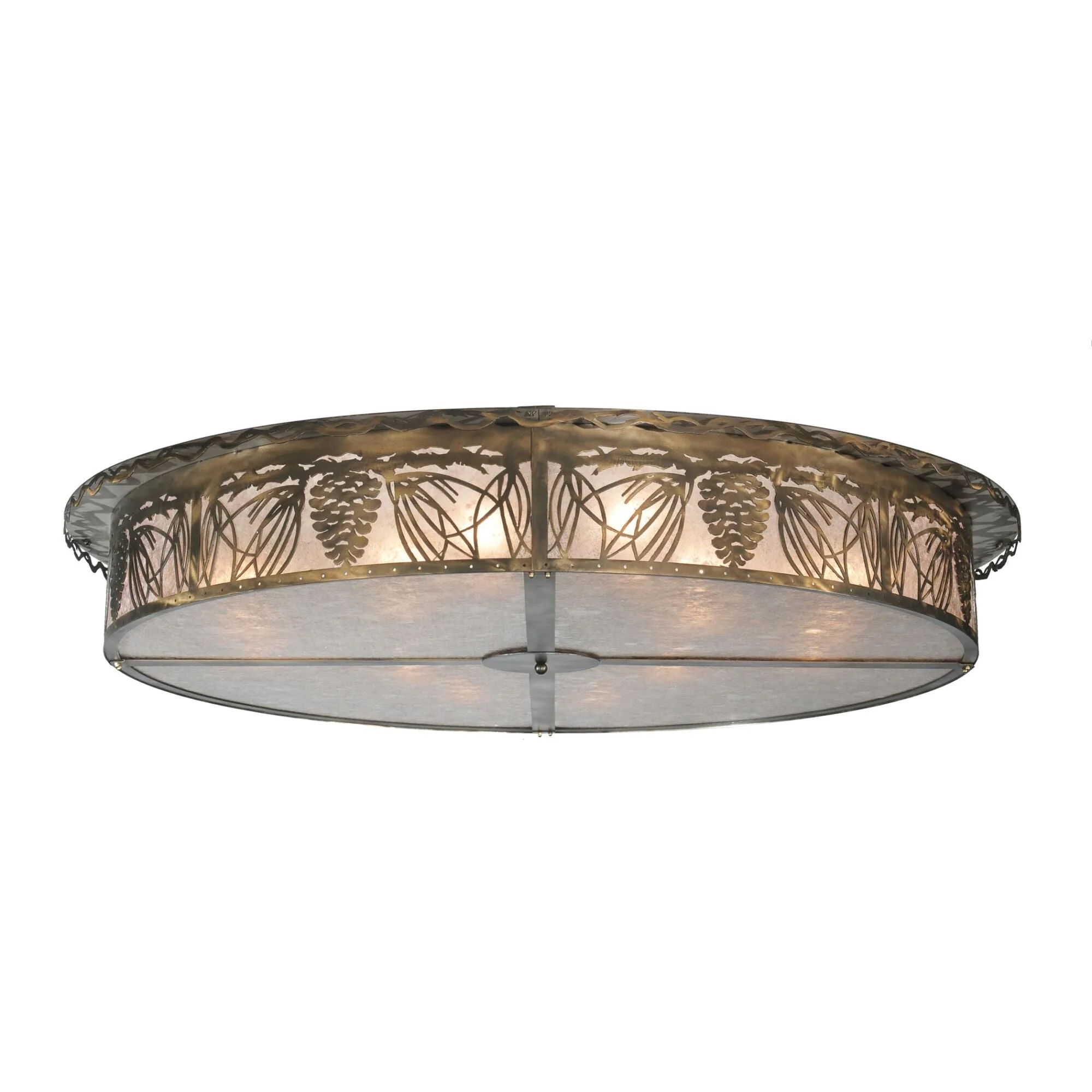 Meyda Lighting Mountain Pine 72 Inch 12 Light Flush Mount Cp9738 - Image 1