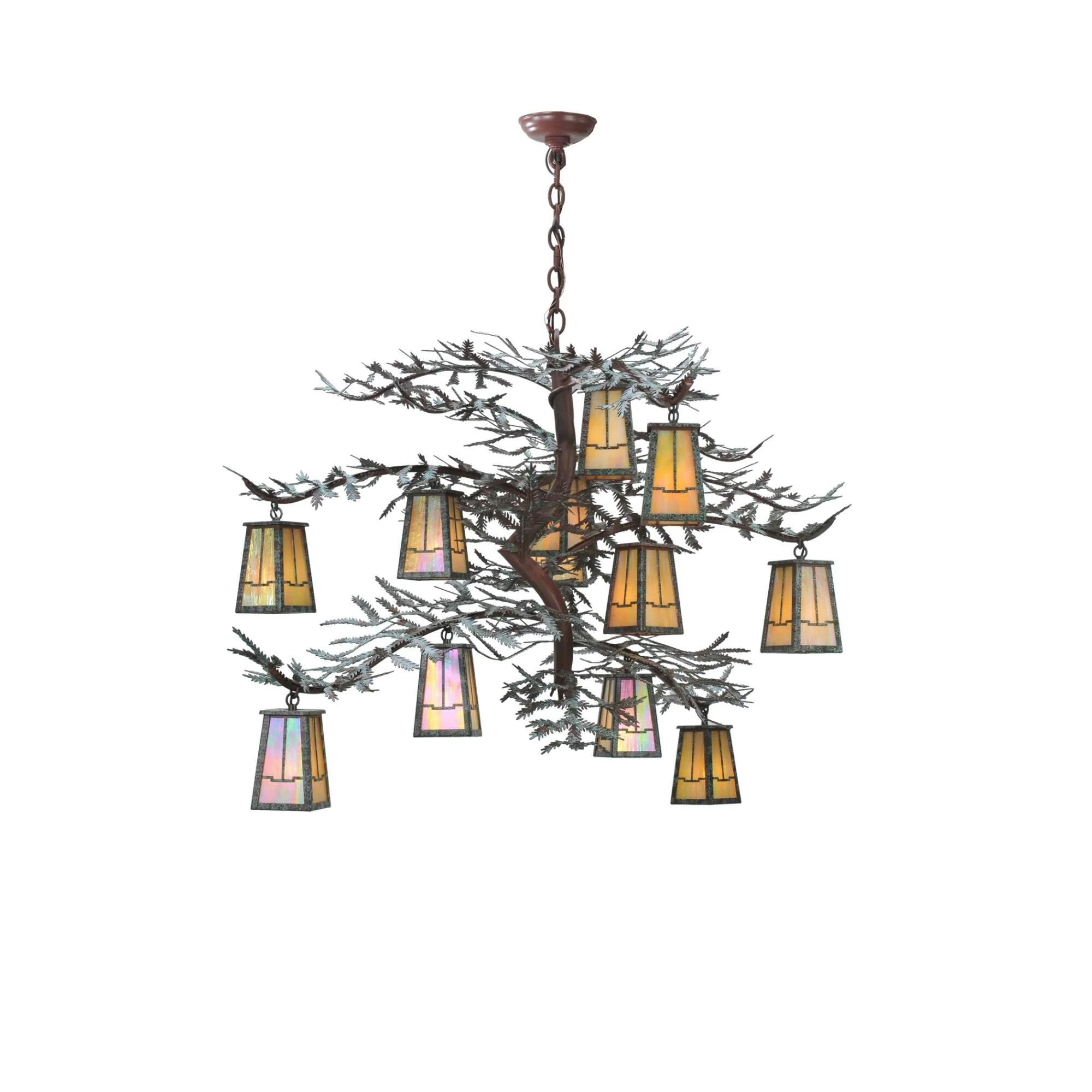 Meyda Lighting Pine Branch Valley View 52 Inch 12 Light Chandelier Cp10046 - Image 1