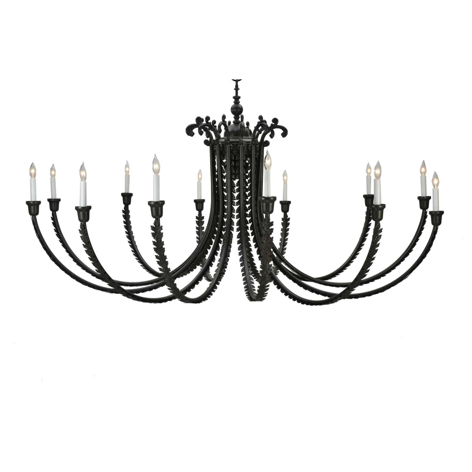 Meyda Lighting Oak Bough 80 Inch 12 Light Chandelier Cp10066 - Image 1