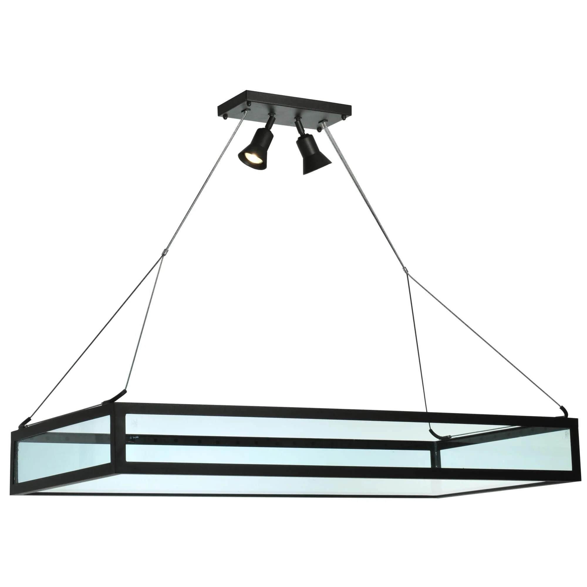 Meyda Lighting Glass Tray 49 Inch Large Pendant Cp10380 - Image 1