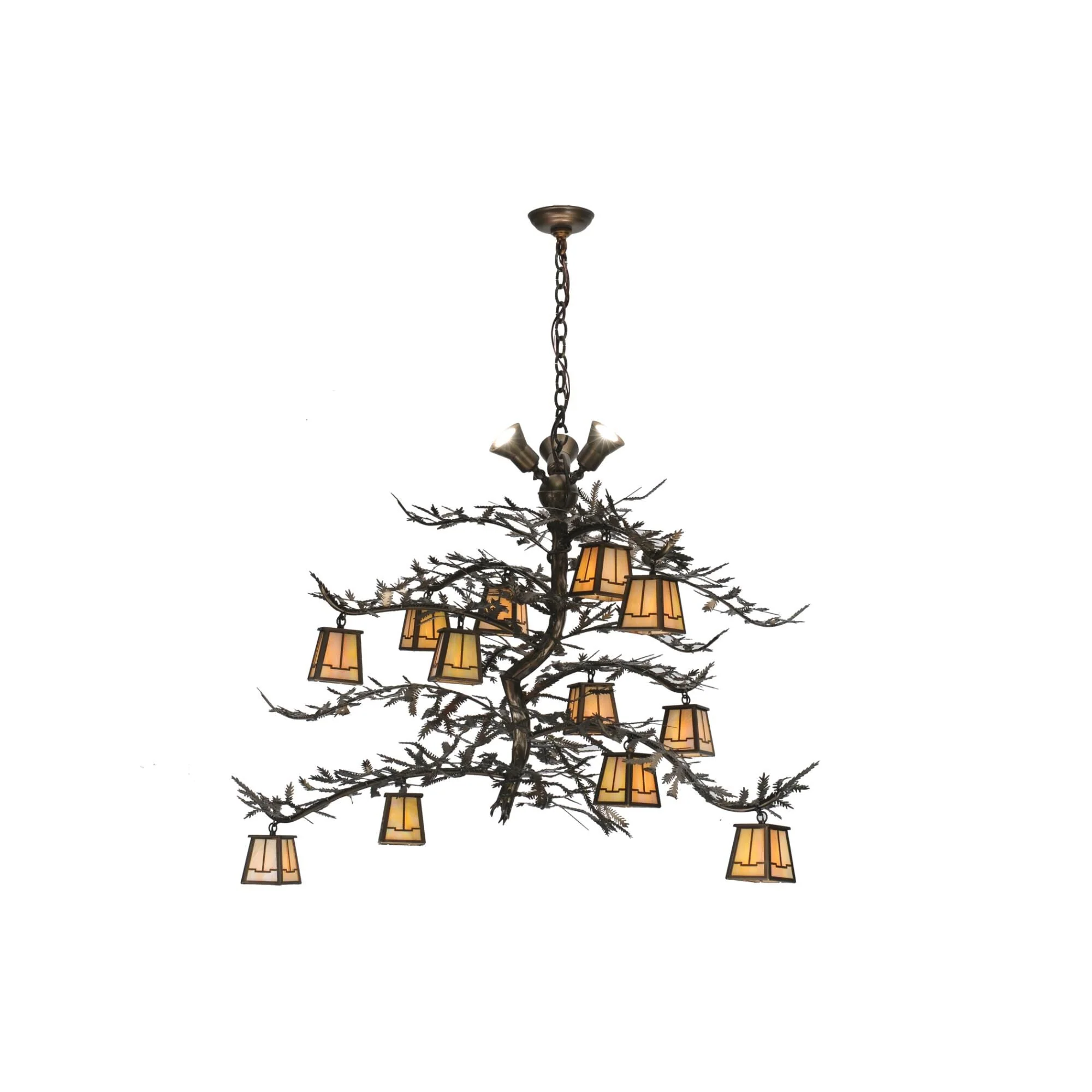 Meyda Lighting Pine Branch Valley View 52 Inch 3 Light Chandelier Cp10530 - Image 1