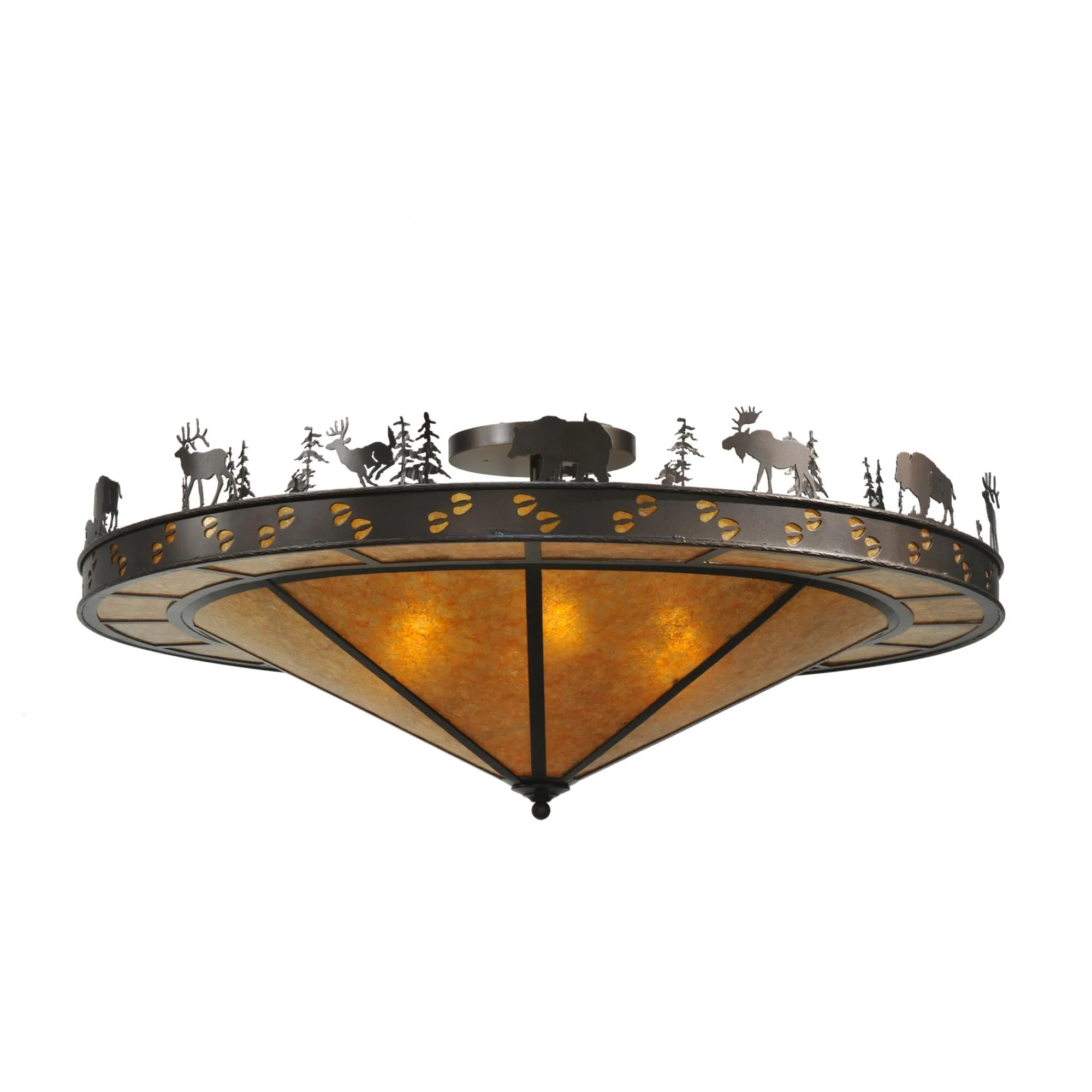 Meyda Lighting Wildlife 48 Inch 6 Light Flush Mount Cp10666 - Image 1