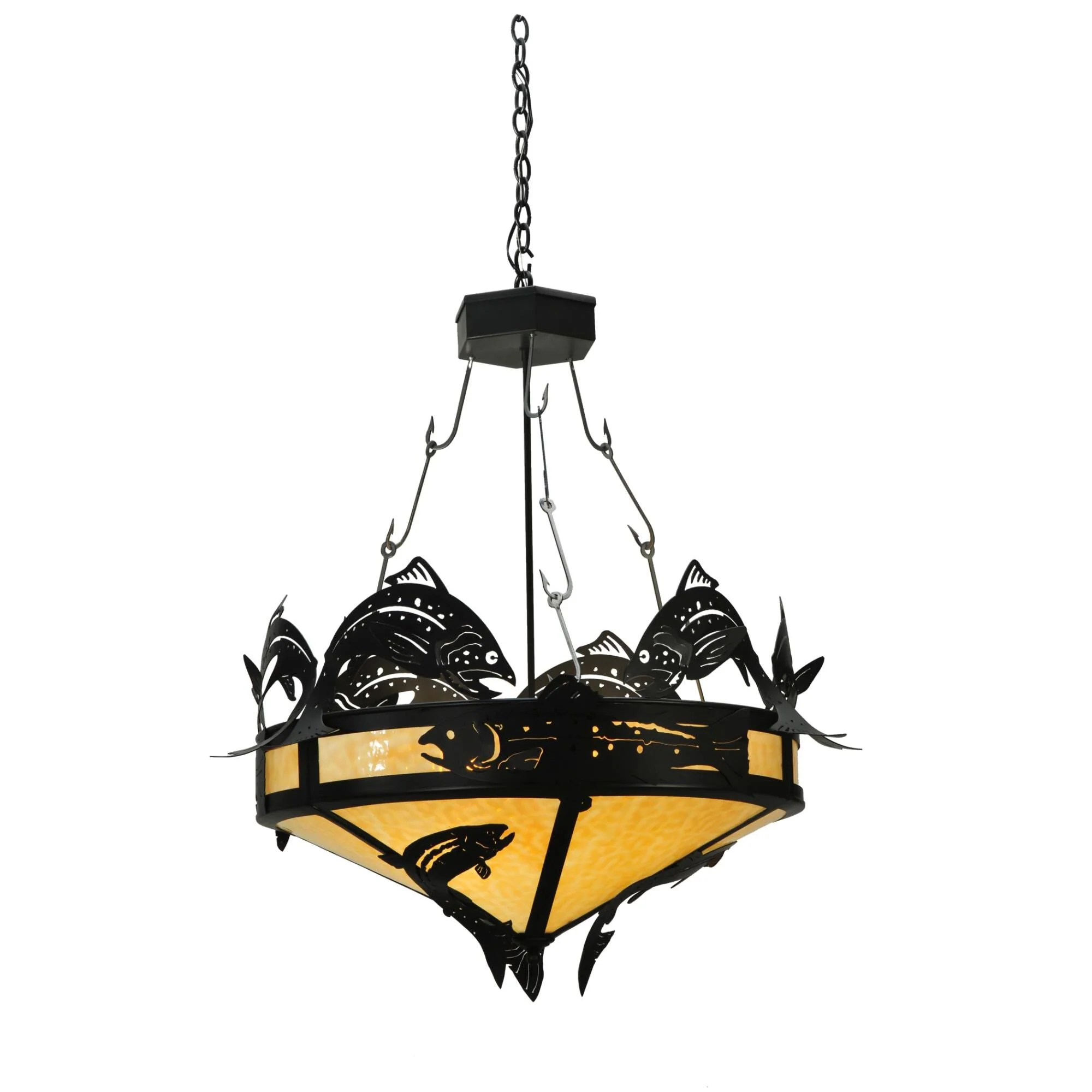 Meyda Lighting Catch Of The Day Trout 34 Inch Large Pendant Cp10679 - Image 1