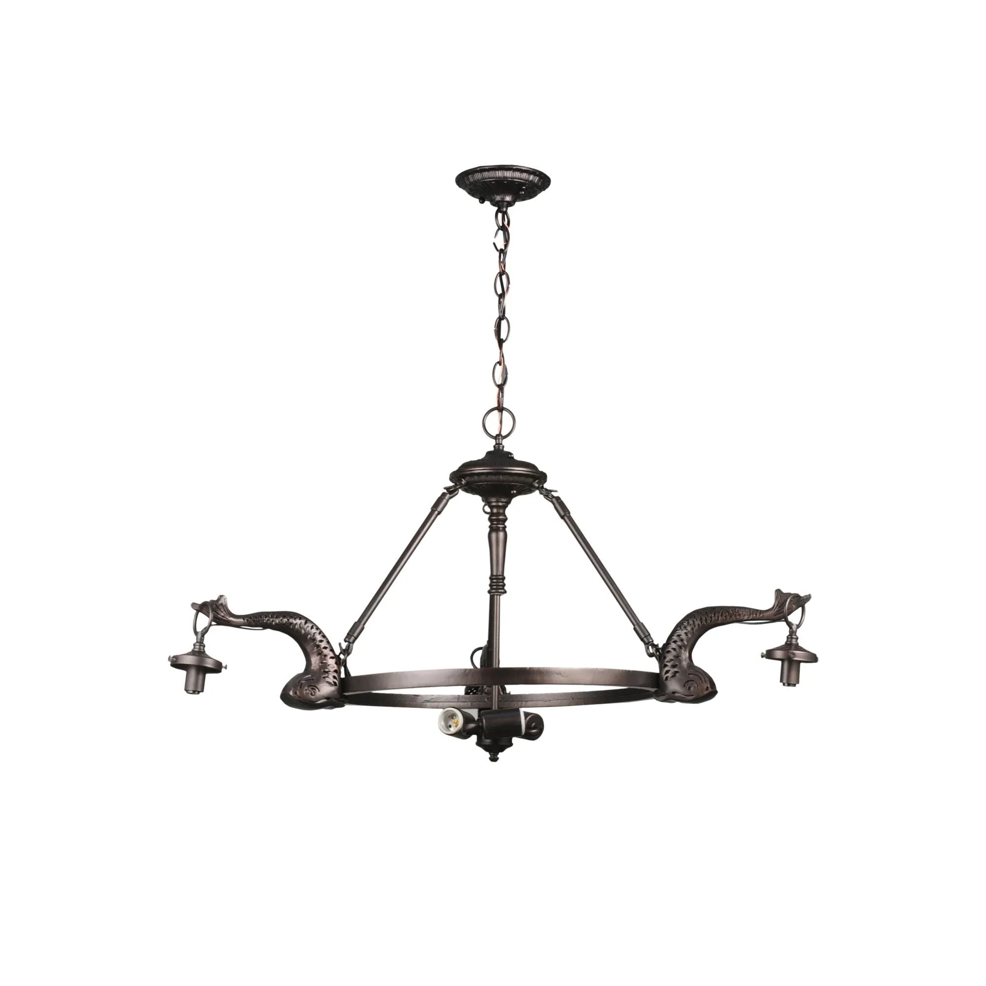 Meyda Lighting Leaping Trout 36 Inch 3 Light Chandelier Cp10713 - Image 1