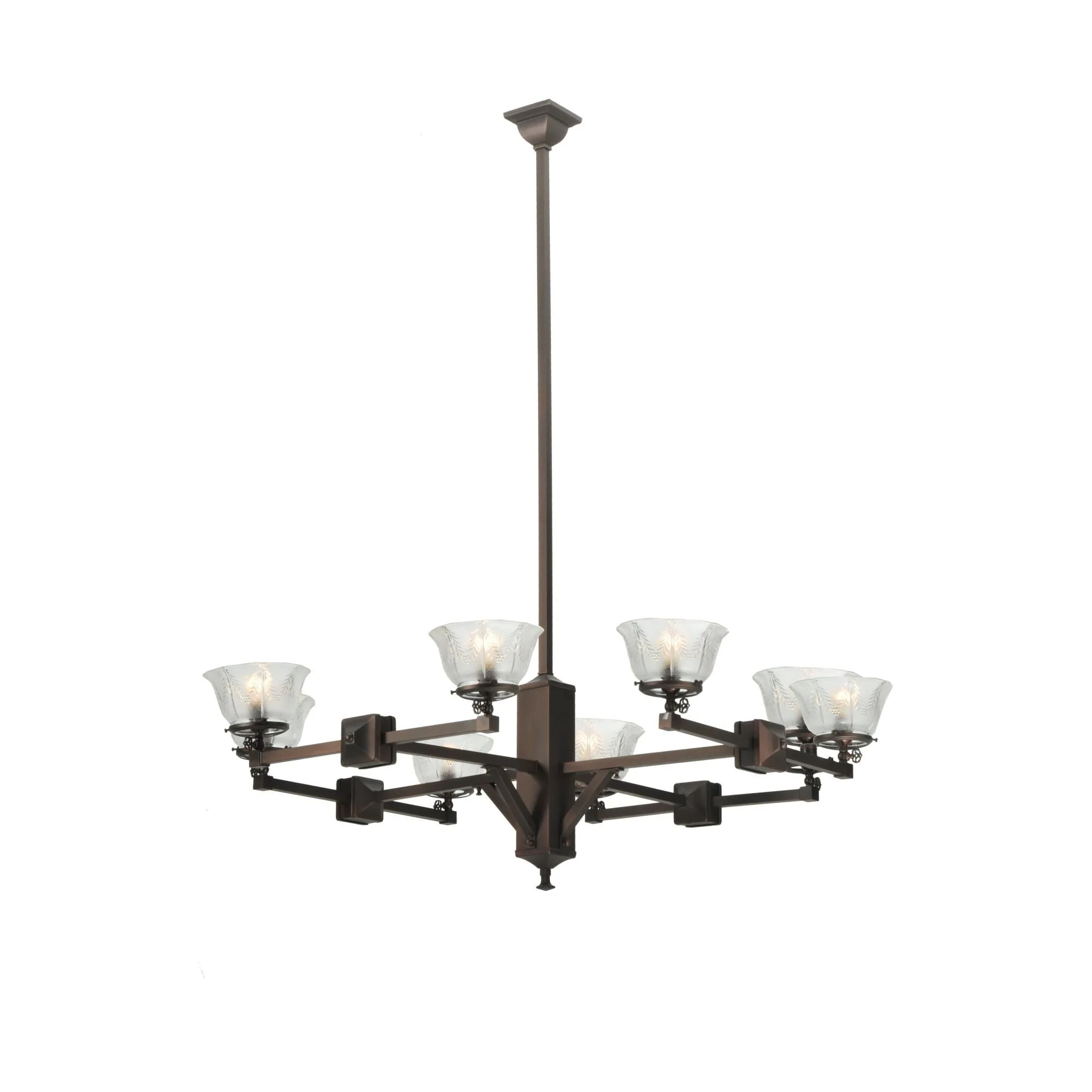 Meyda Lighting Chelsea Wheat Gas 48 Inch 8 Light Chandelier Cp11039 - Image 1