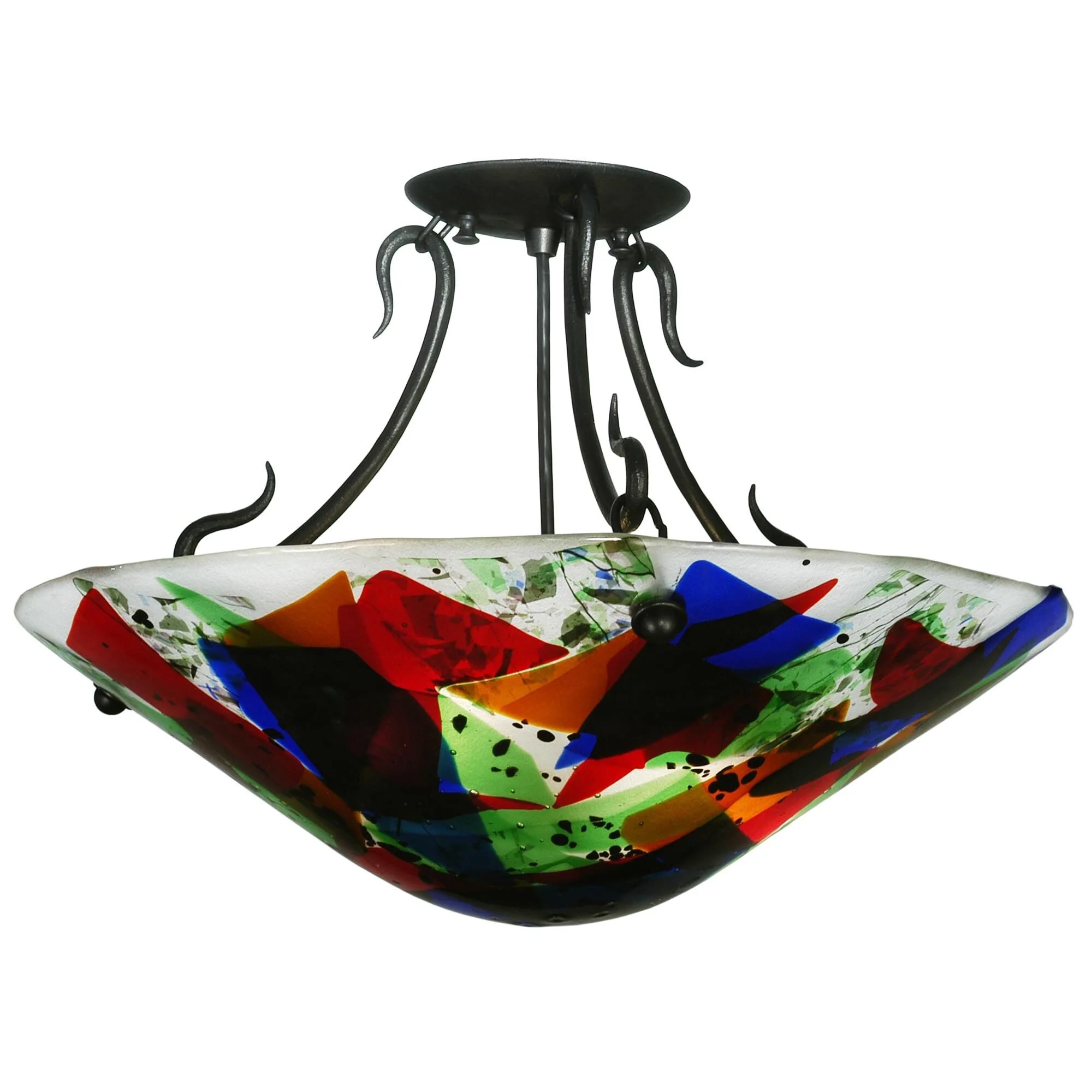 Meyda Lighting Colorito 18 Inch 2 Light Semi Flush Mount Cp11542 - Image 1