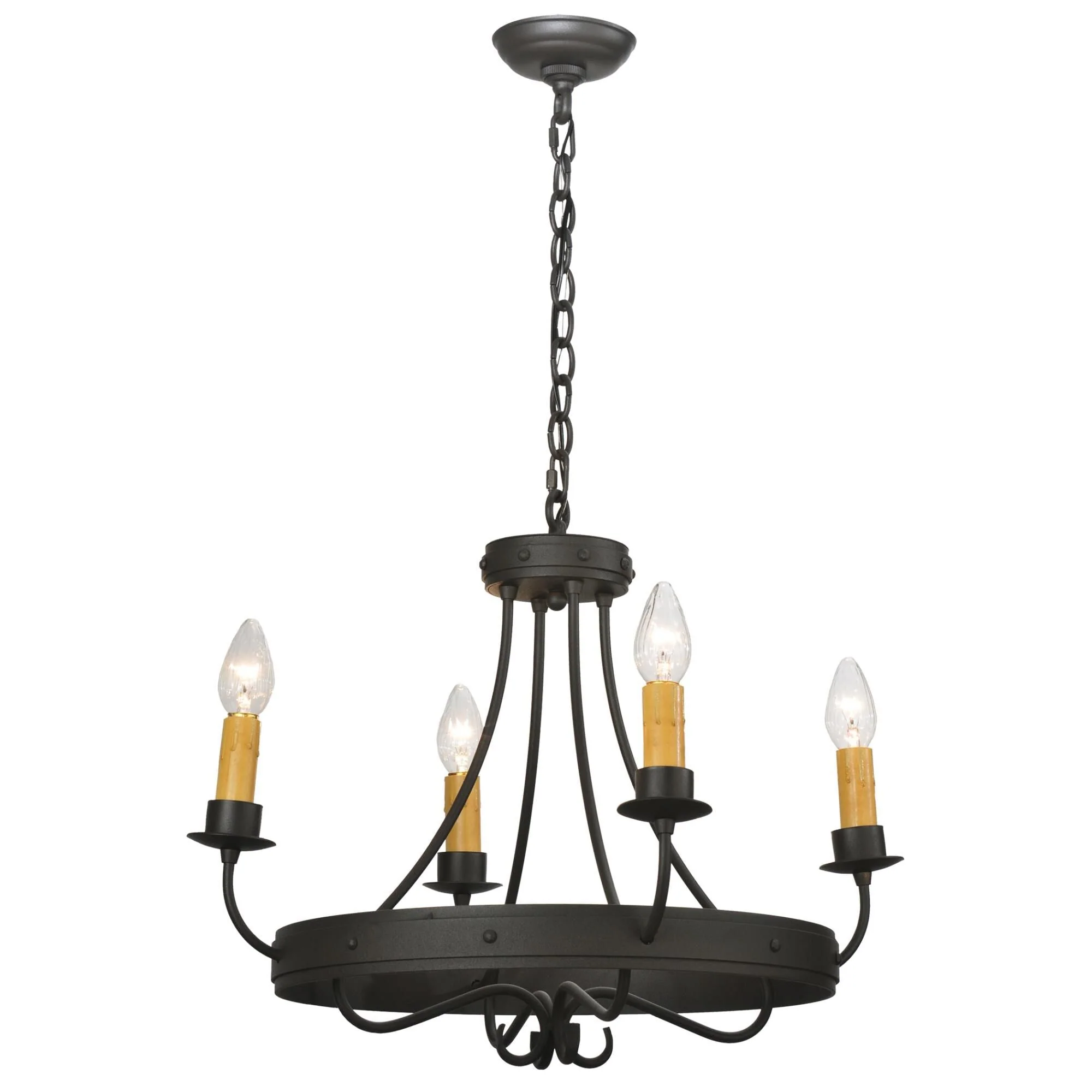 Meyda Lighting Franciscan 20 Inch 4 Light Mini Chandelier Cp11642 - Image 1