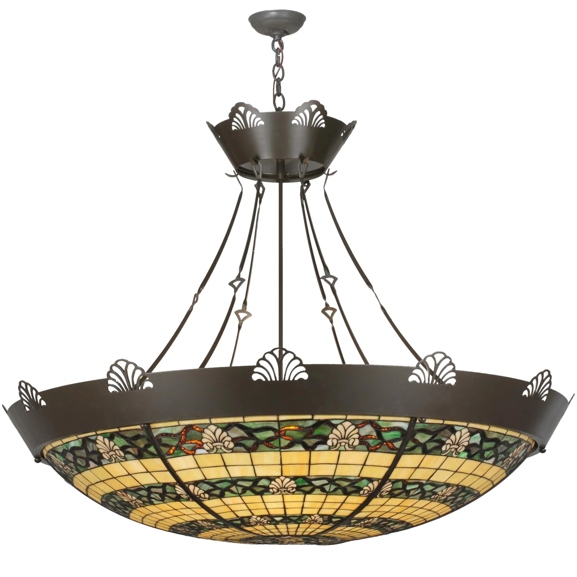 Meyda Lighting Shell And Ribbon 48 Inch Large Pendant Cp11990 - Image 1