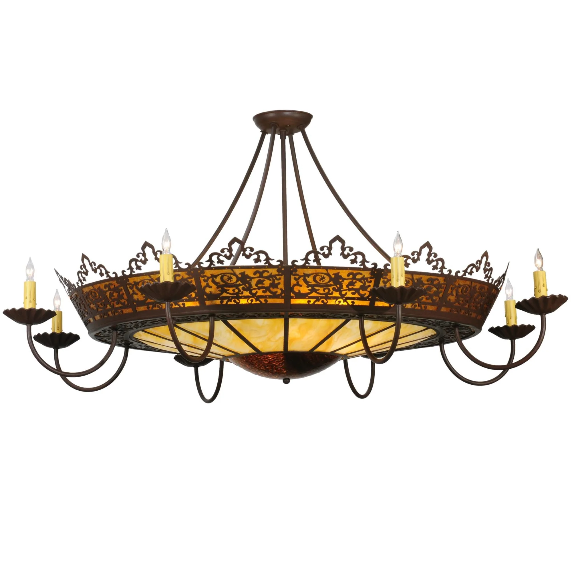 Meyda Lighting Stanley 47 Inch 8 Light Semi Flush Mount Cp12170 - Image 1