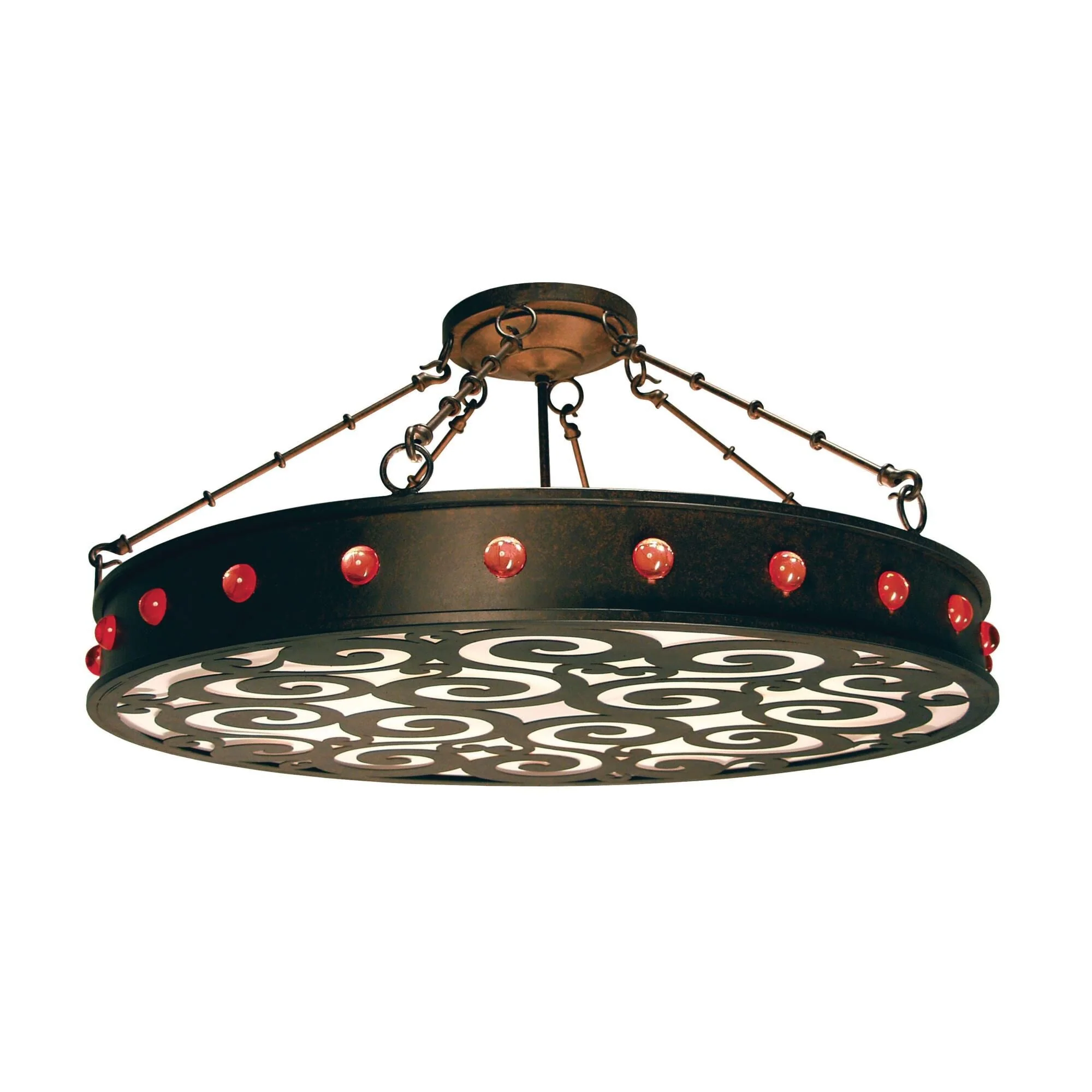 Meyda Lighting Jules 42 Inch 16 Light Semi Flush Mount Cp746121 - Image 1