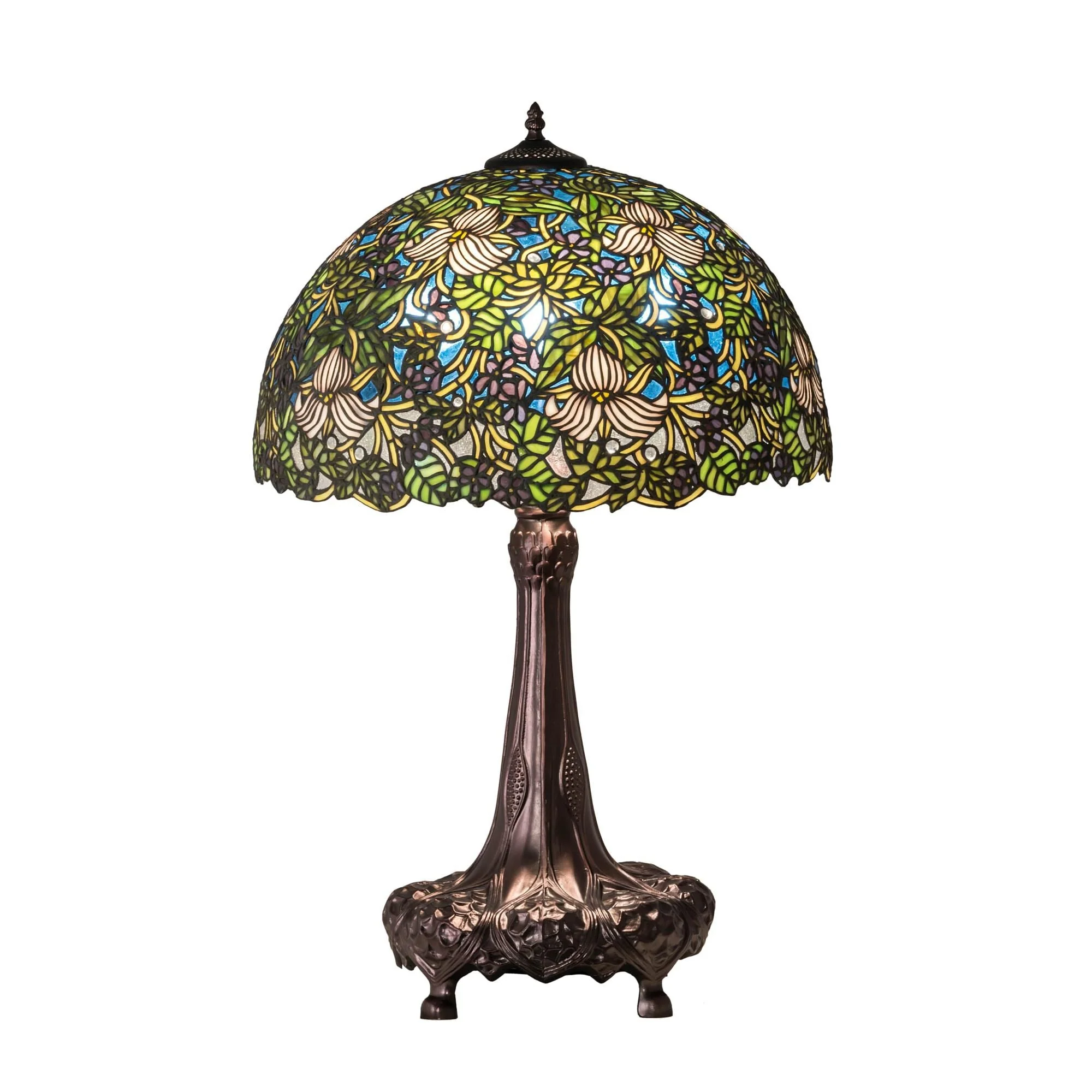 Meyda Lighting Trillium And Violet 31 Inch Table Lamp Cp746448 - Image 1