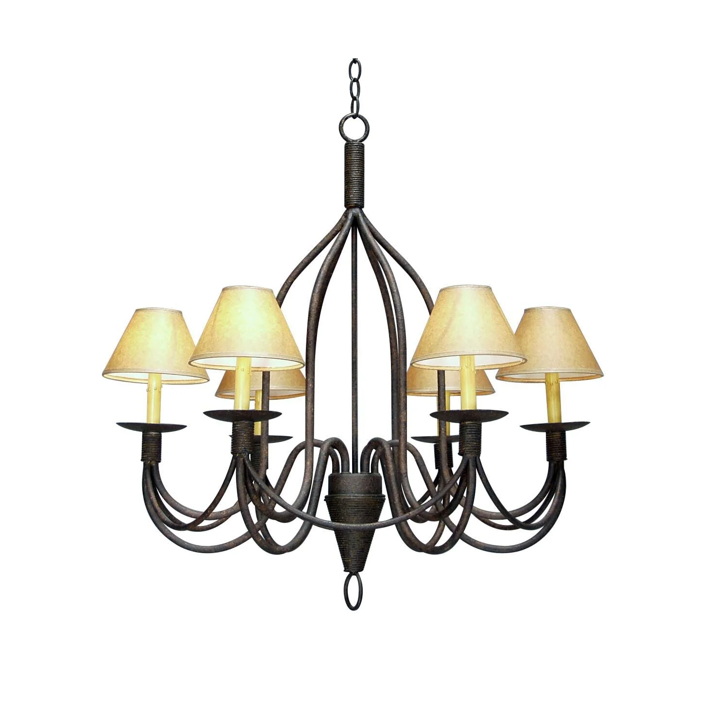 Meyda Lighting Bell 34 Inch 3 Light Chandelier Cp744208 - Image 1