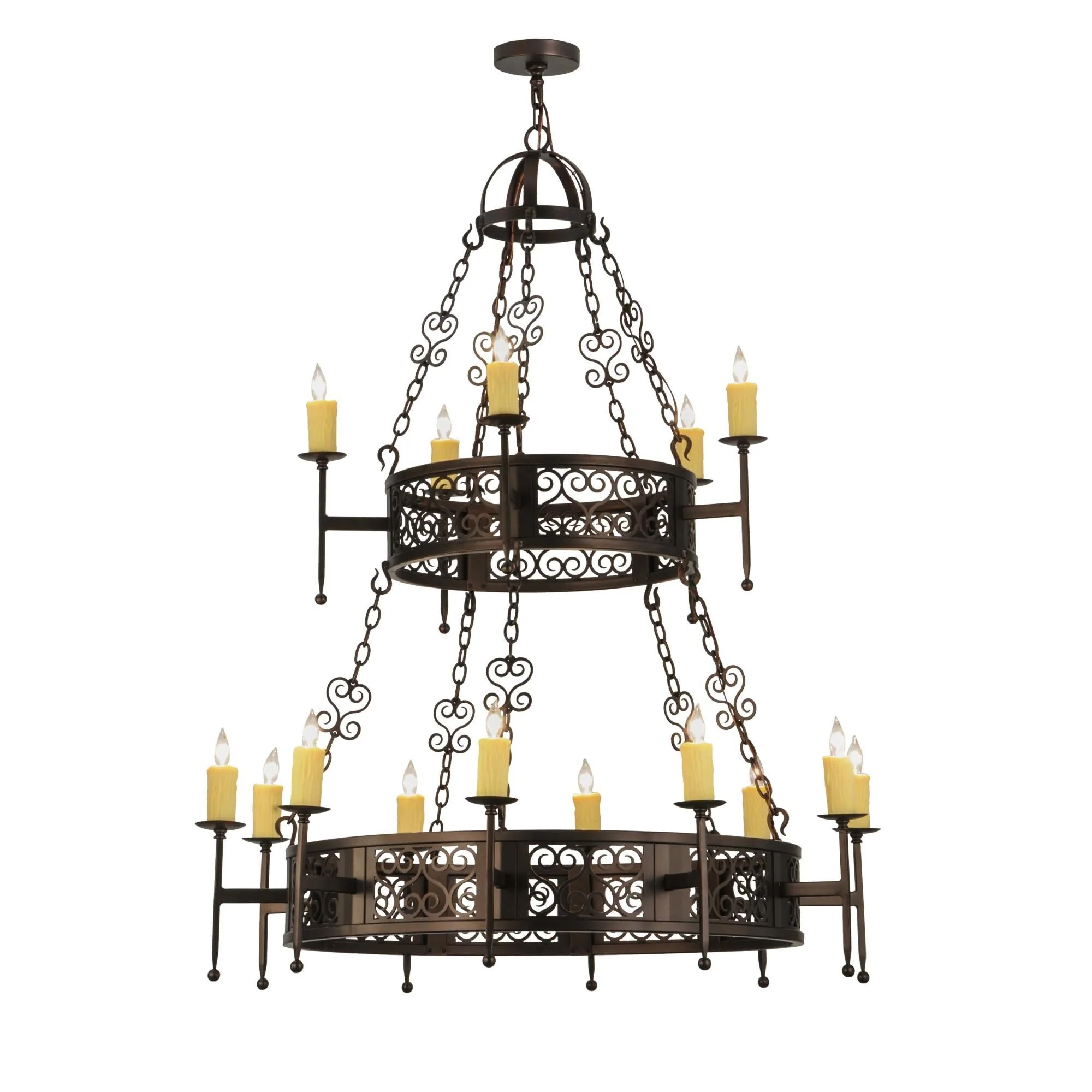 Meyda Lighting 48 Inch 15 Light Semi Flush Mount Cp247899 - Image 1