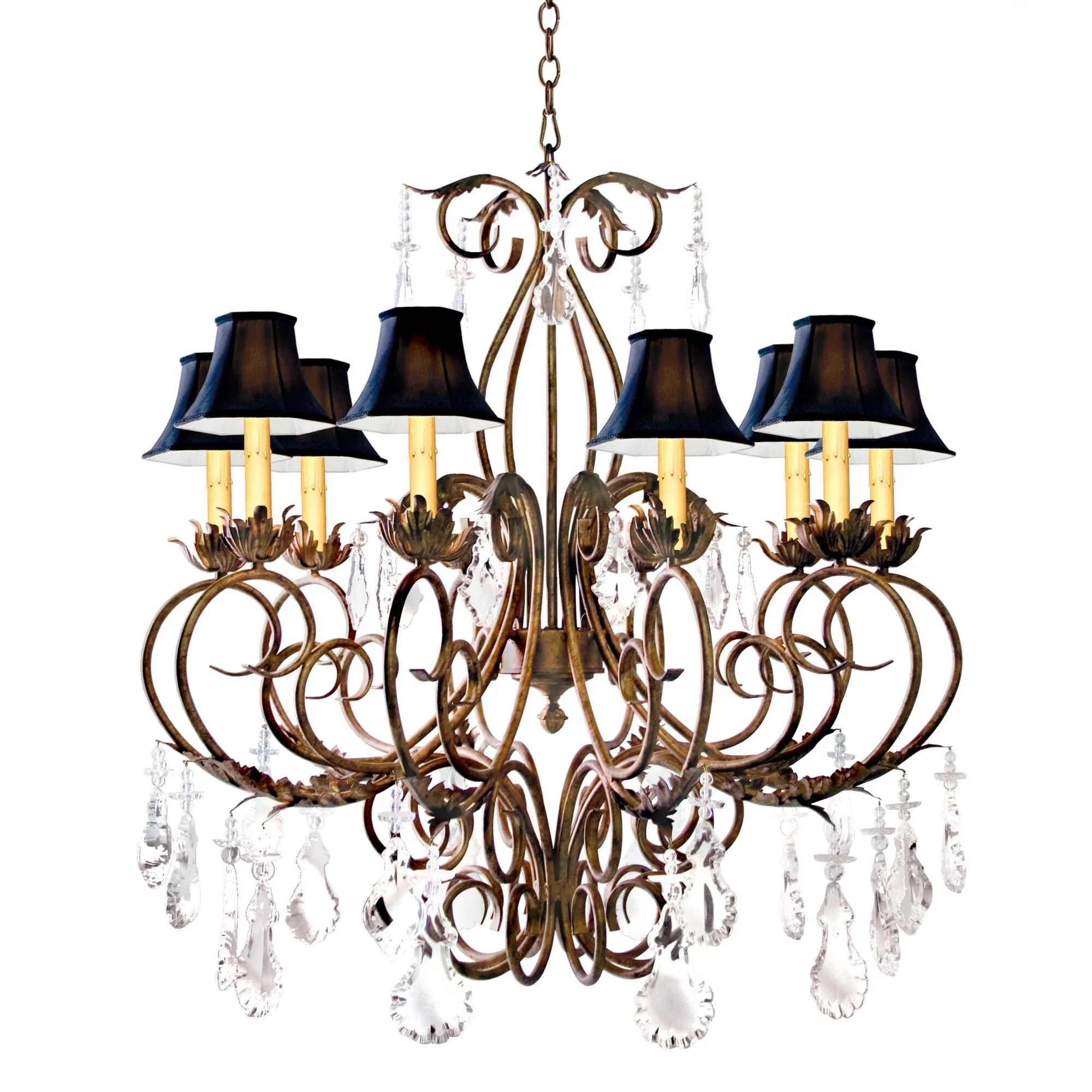 Meyda Lighting Felicia 42 Inch 2 Light Chandelier Cp744324 - Image 1