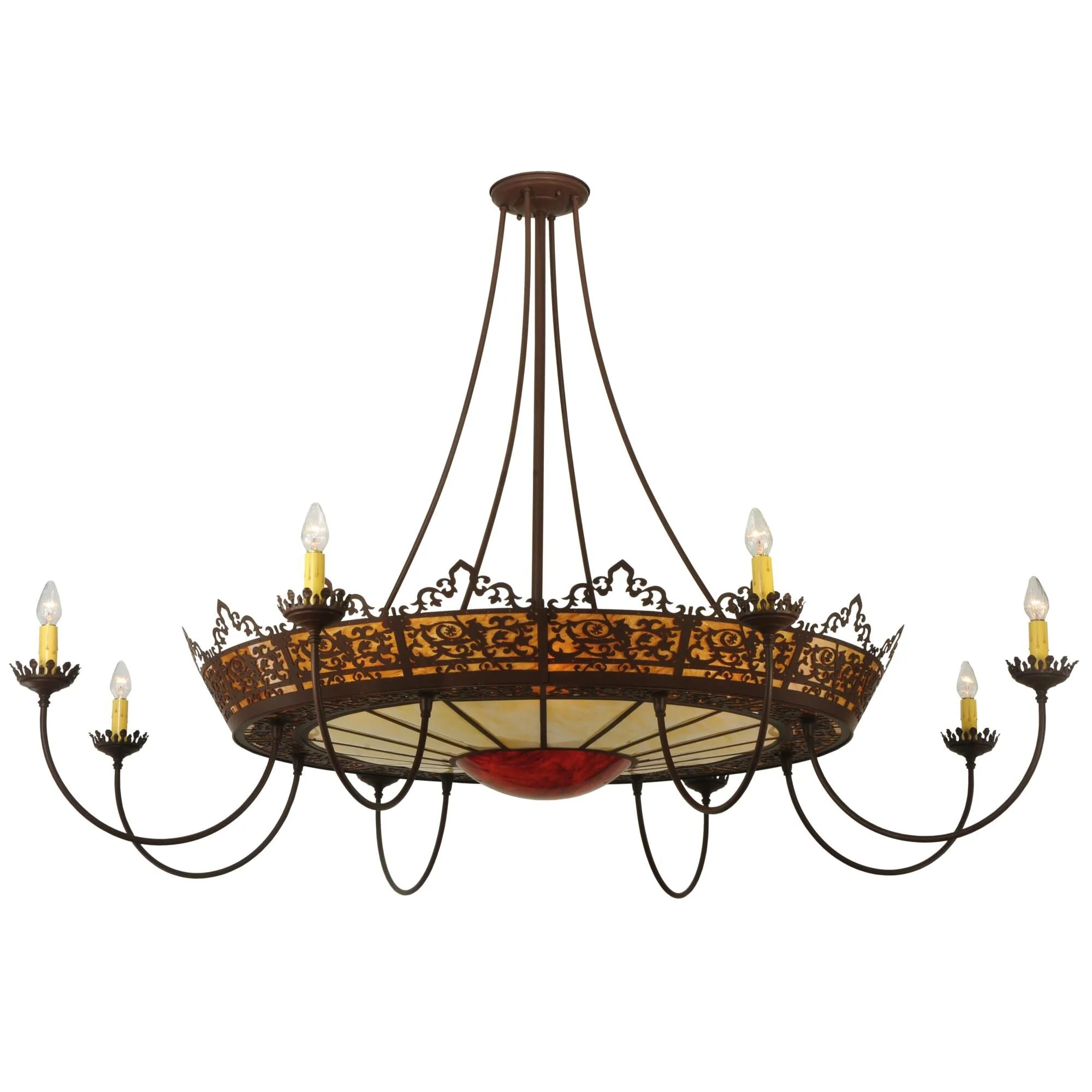 Meyda Lighting Stanley 84 Inch 18 Light Semi Flush Mount Cp12562 - Image 1